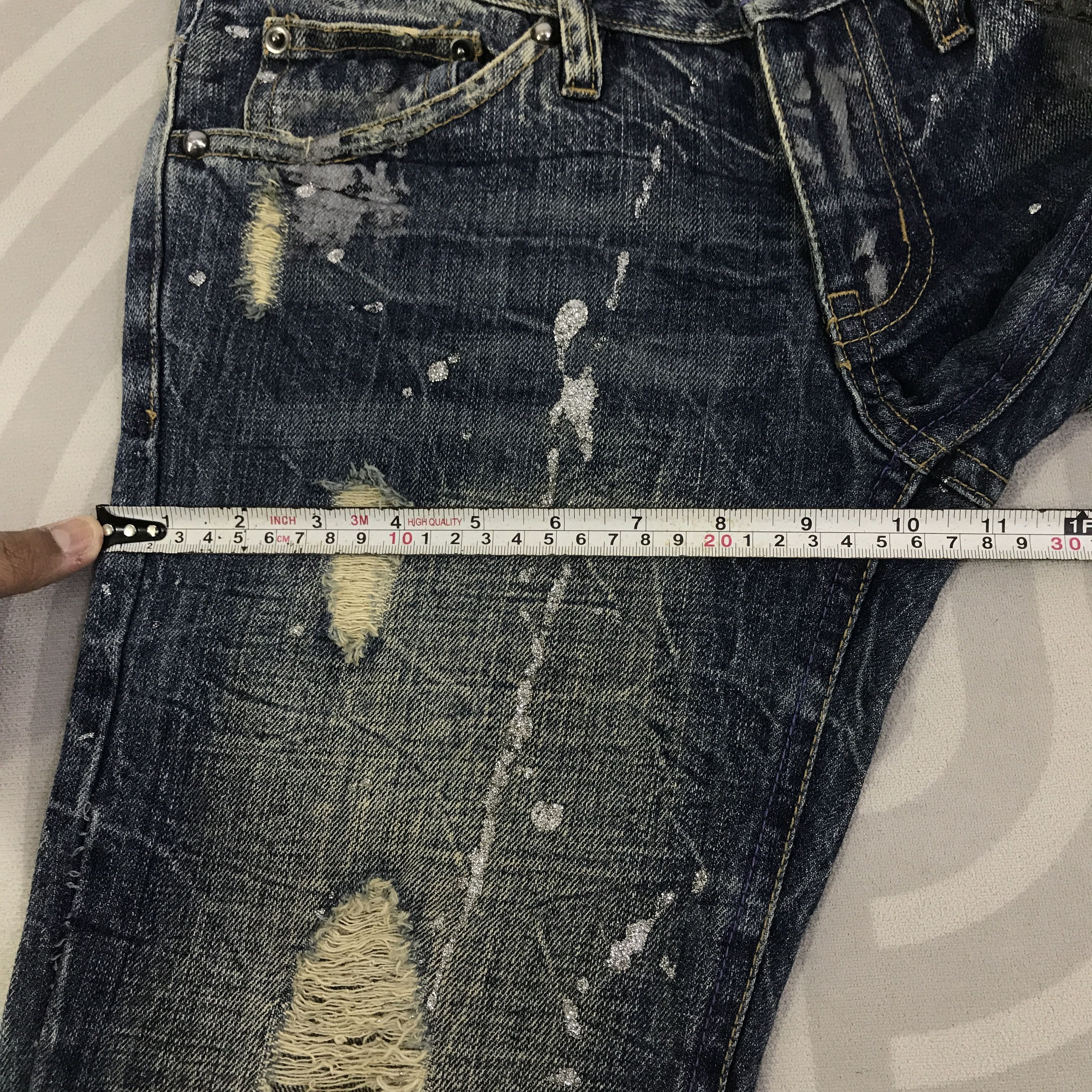 Japanese Brand Midas Explosion Distressed punk Bootcut pants K130B18 Size US 29 - 9 Thumbnail