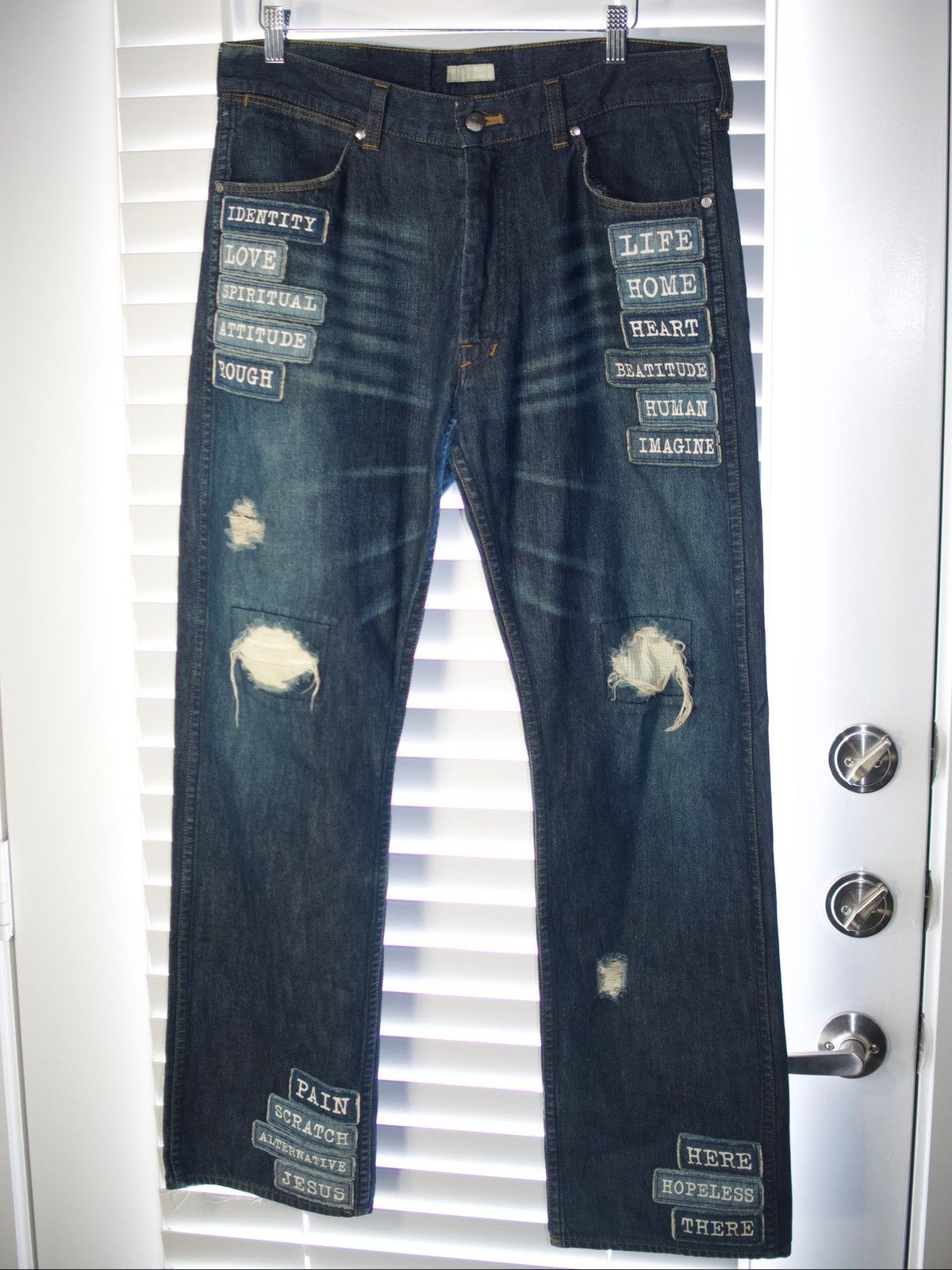 Number (N)ine Number (N)ine Patchwork Denim Size US 32 / EU 48 - 1 Thumbnail