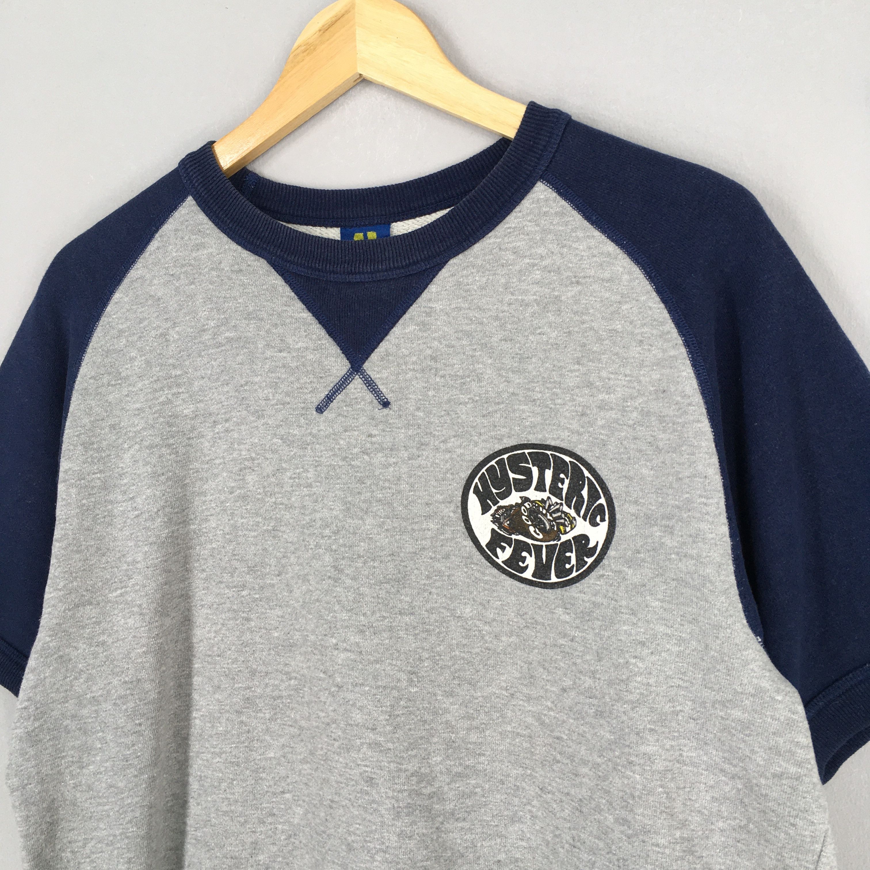Hysteric Glamour Vintage Hysteric Glamour Gray Raglan Sweatshirt Medium Size US M / EU 48-50 / 2 - 3 Thumbnail