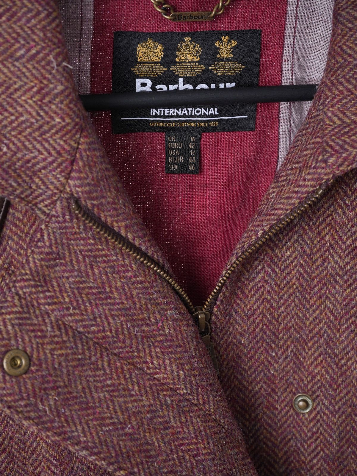 Barbour Barbour Wool Perfecto Jacket sz 16 Size XL / US 12-14 / IT 48-50 - 3 Thumbnail
