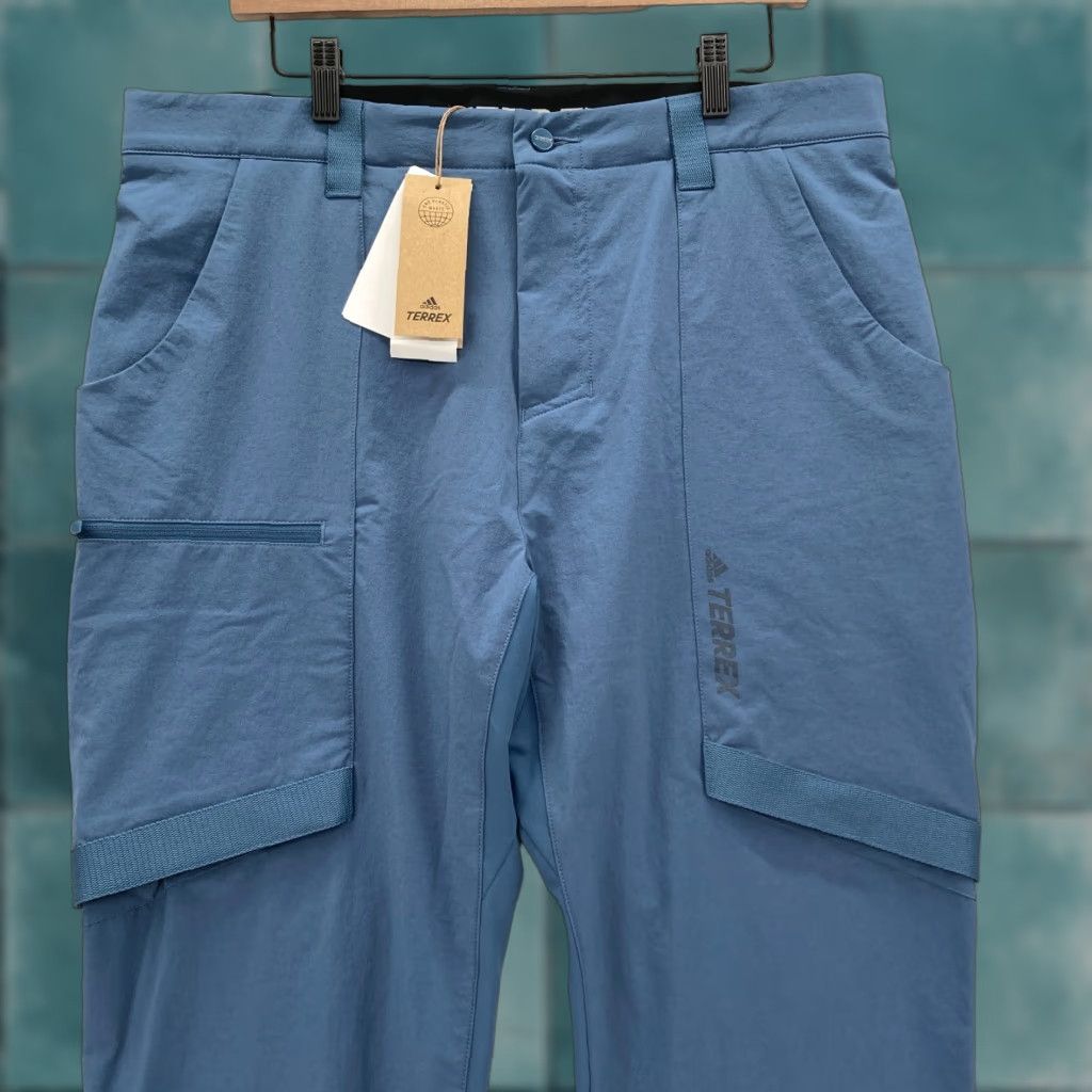 Adidas Adidas Terrex Zupahike Pants Mens 38x32 Blue Stretch Cargo Utility Outdoors NWT Size US 38 / EU 54 - 1 Thumbnail