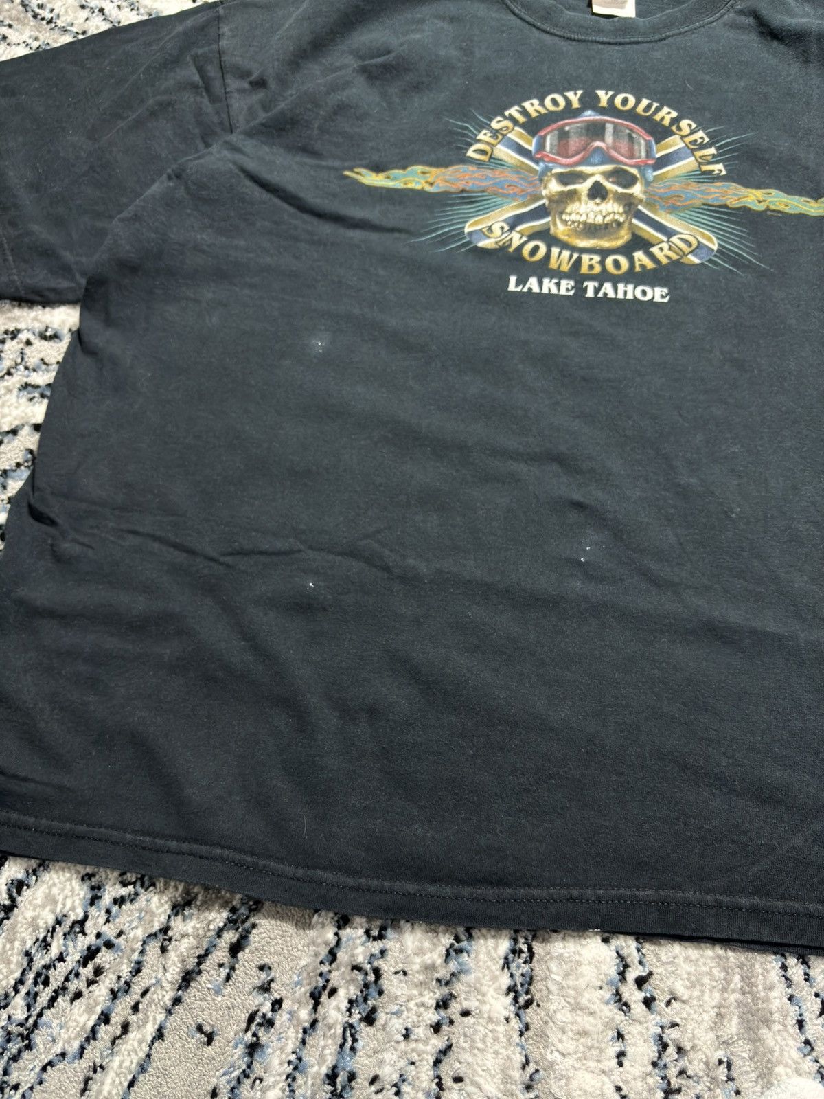 Affliction × Vintage Destroy Yourself Snowboard Vintage T shirt Skull affliction Size US XXL / EU 58 / 5 - 3 Thumbnail