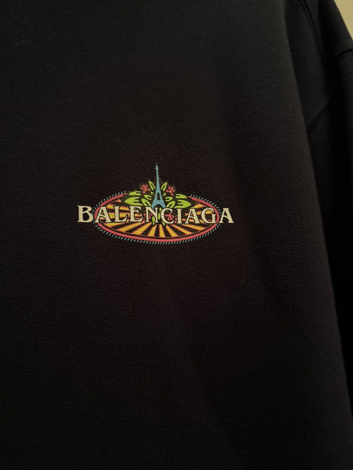 Balenciaga Balenciaga Bonjour Logo Print Back Hoodie Navy Size US XS / EU 42 / 0 - 3 Thumbnail