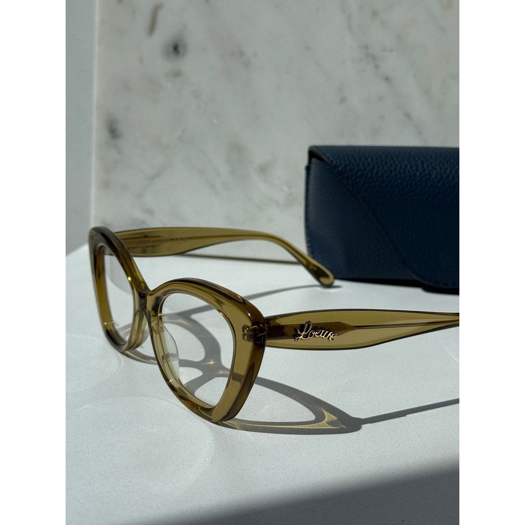Loewe NEW Loewe LW50067I Cat Eye Green Eyeglasses Frames Size ONE SIZE - 8 Thumbnail