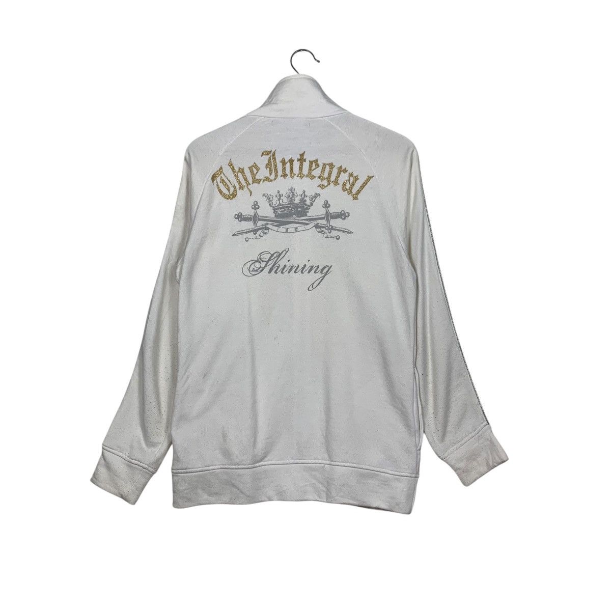 Japanese Brand METAL SYSTEM The Integral Big Logo White Sweater #1599-C71 Size US L / EU 52-54 / 3 - 1 Thumbnail