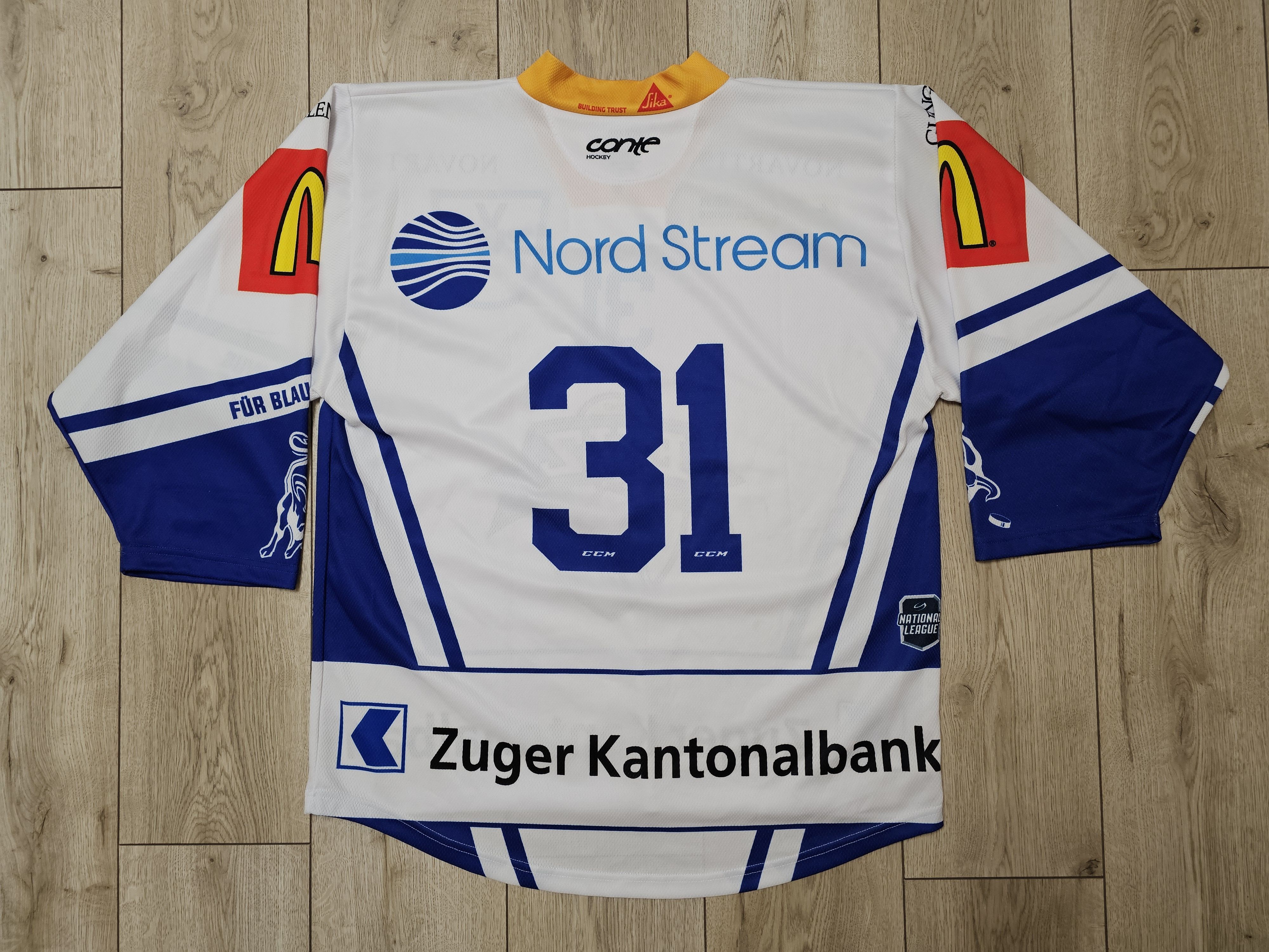 All Sport EVZ HOCKEY JERSEY EV ZUG JERSEY 2023 SWITZERLAND HOCKEY ICE Size US L / EU 52-54 / 3 - 2 Thumbnail