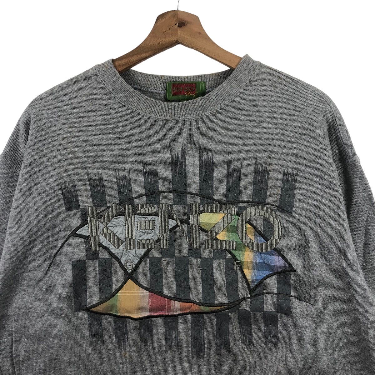 Kenzo Vintage KENZO PARIS GOLF Embossed Logo Sweatshirt Pullover Size US XL / EU 56 / 4 - 2 Thumbnail