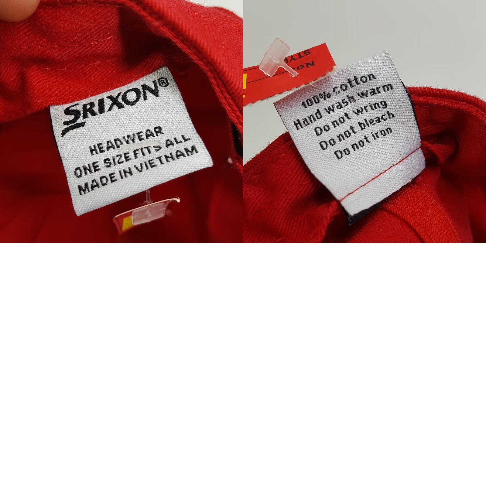 Logo 7 VINTAGE Srixon Golf Red Twill PGA Hat Baseball Cap Logo Sports VTG Adjustable Snaptback Men Cotton Twill 90s Golf Casual Mens Size ONE SIZE - 8 Thumbnail