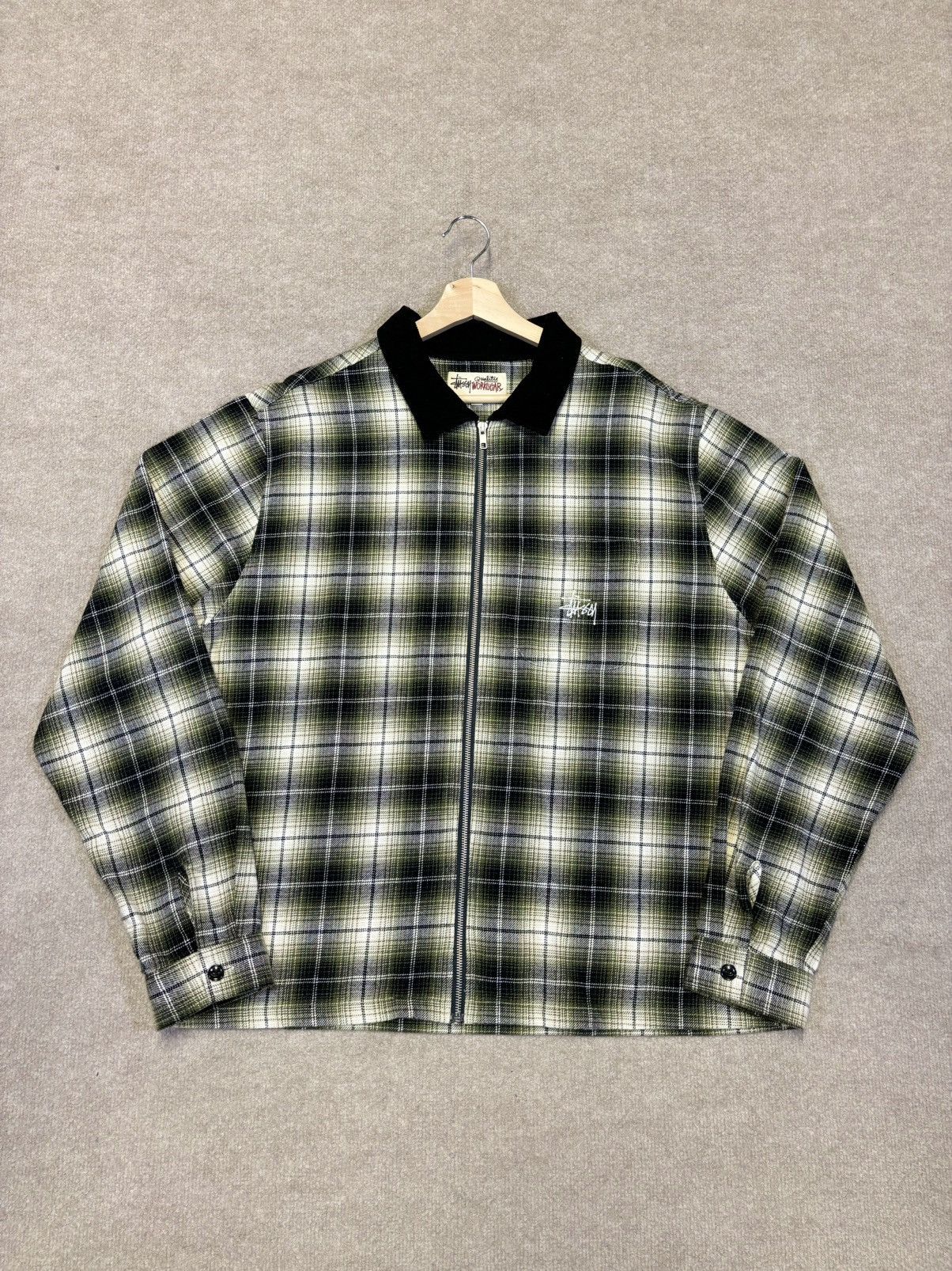 Stussy Stussy Frank Plaid Zip Shirt FW23 Large | Grailed