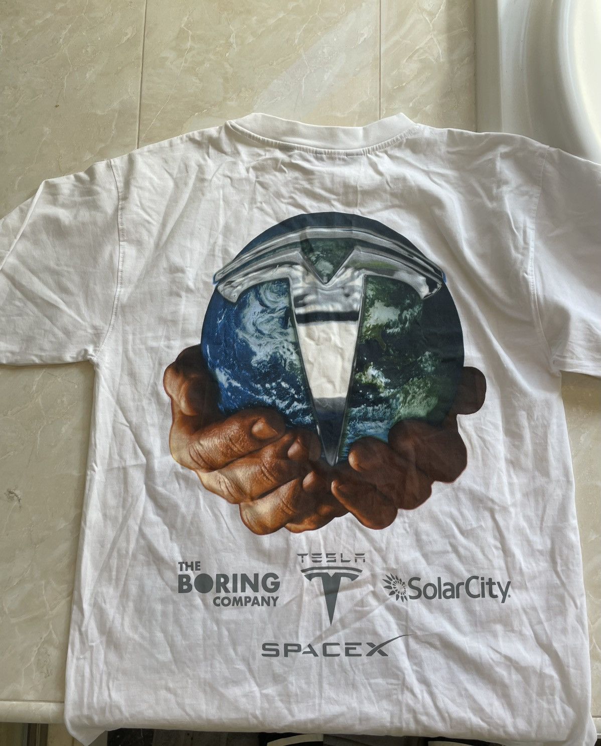 Marino Morwood Marino Morwood Elon Musk Tee White Size US L / EU 52-54 / 3 - 4 Thumbnail