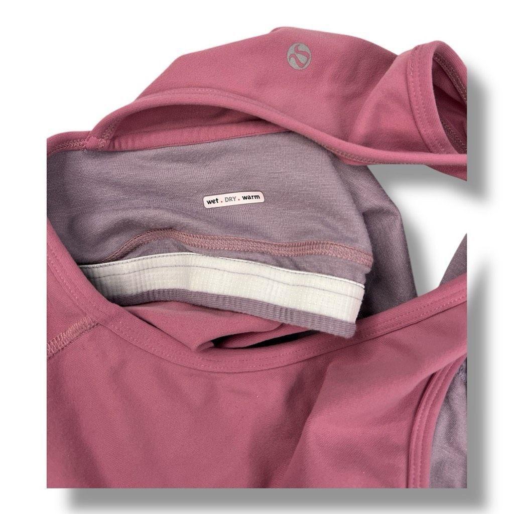 Lululemon Lululemon Wet Dry Warm Razorback Pink Tank Top Size 4 Size S / US 4 / IT 40 - 4 Thumbnail