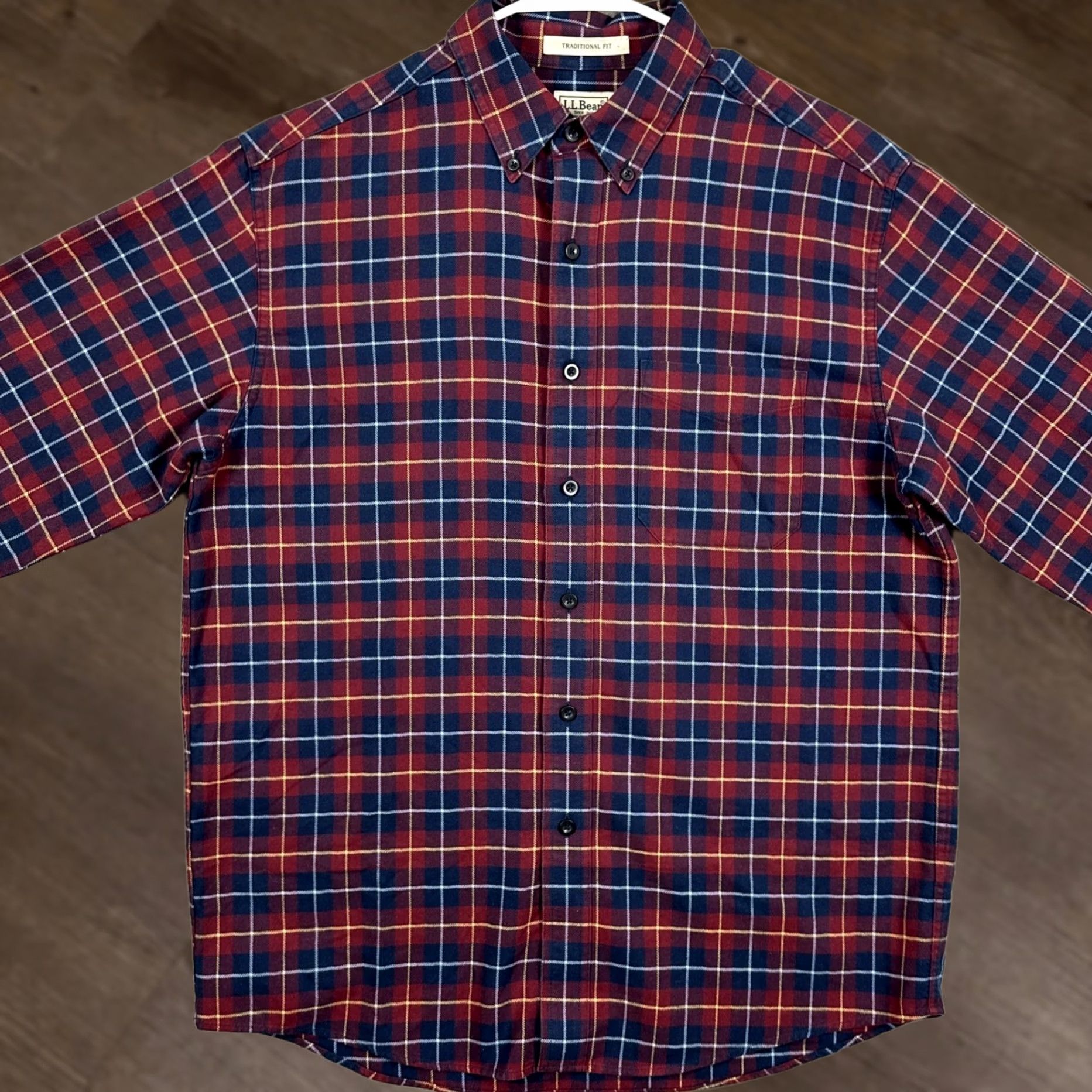 Vintage L.L. Bean Shirt Flannel Men M Red Plaid Traditional Button-Down Shirt Size US M / EU 48-50 / 2 - 1 Thumbnail