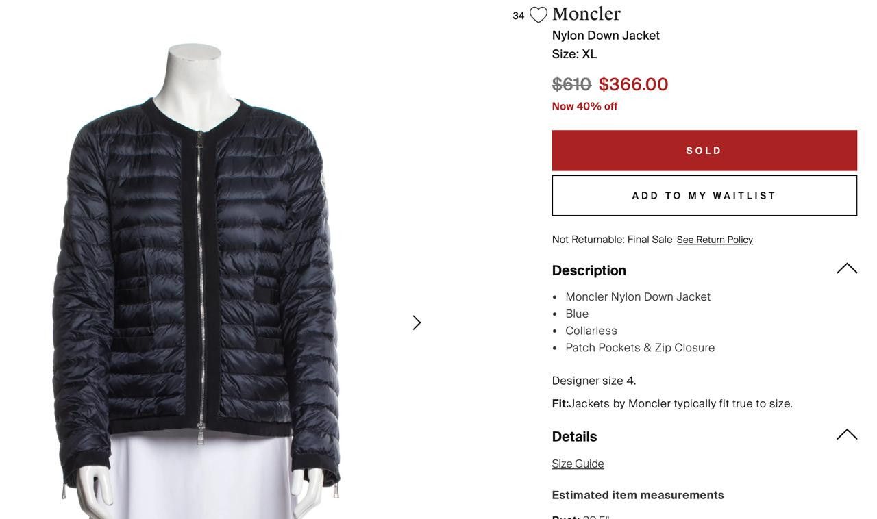 Moncler Moncler Alixe black puffer jacket Size S / US 4 / IT 40 - 11 Thumbnail