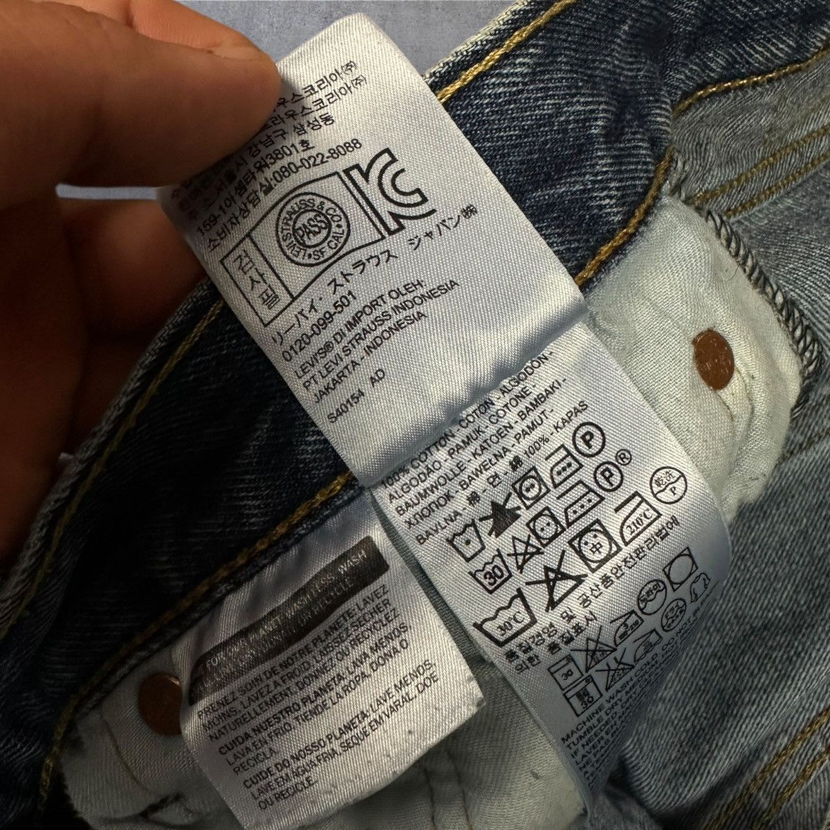 Levi's × Vintage Vintage Levi’s 501 Washed Jeans Denim Pants W34 L32 Size US 34 / EU 50 - 10 Thumbnail