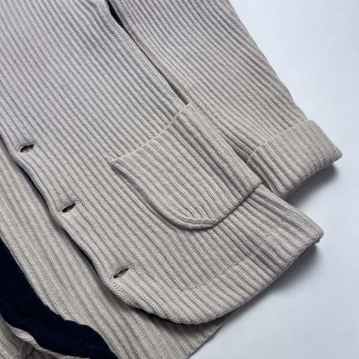 Reiss Reiss heavy knit wool ribbed cardigan Size US M / EU 48-50 / 2 - 3 Thumbnail