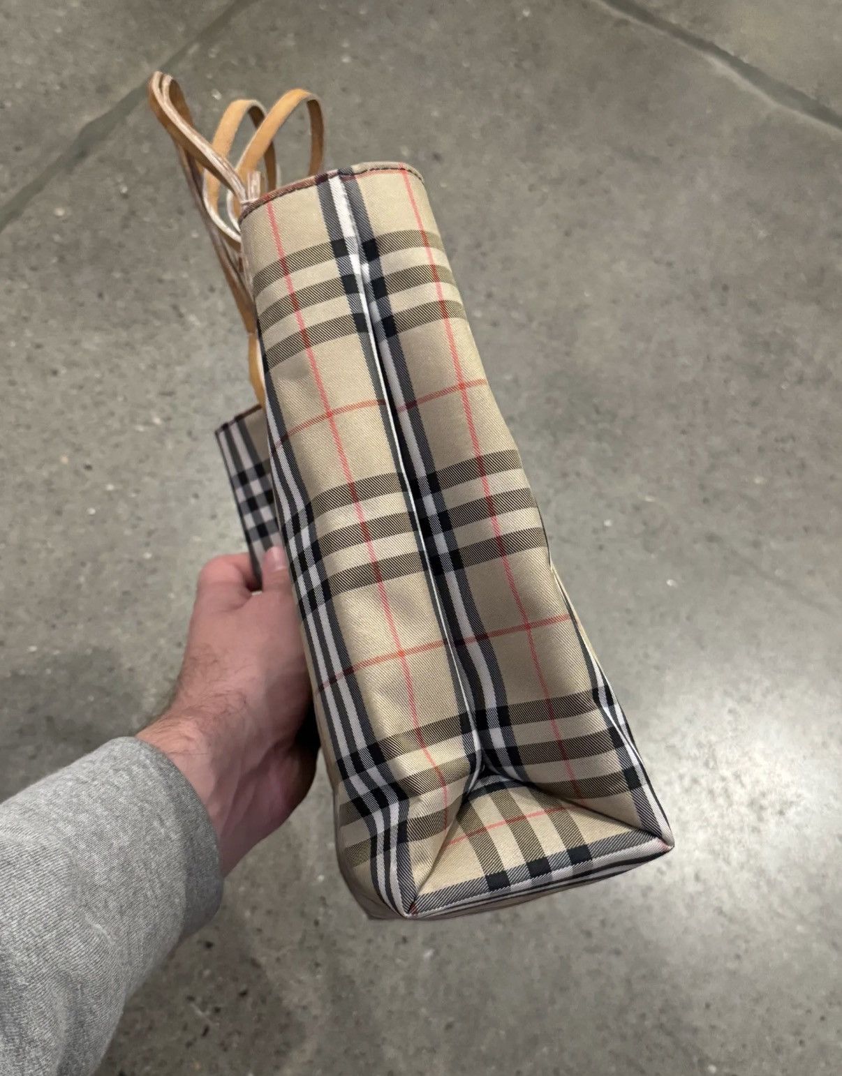 Burberry Burberry Nova Check Mini Tote Bag Size ONE SIZE - 3 Thumbnail