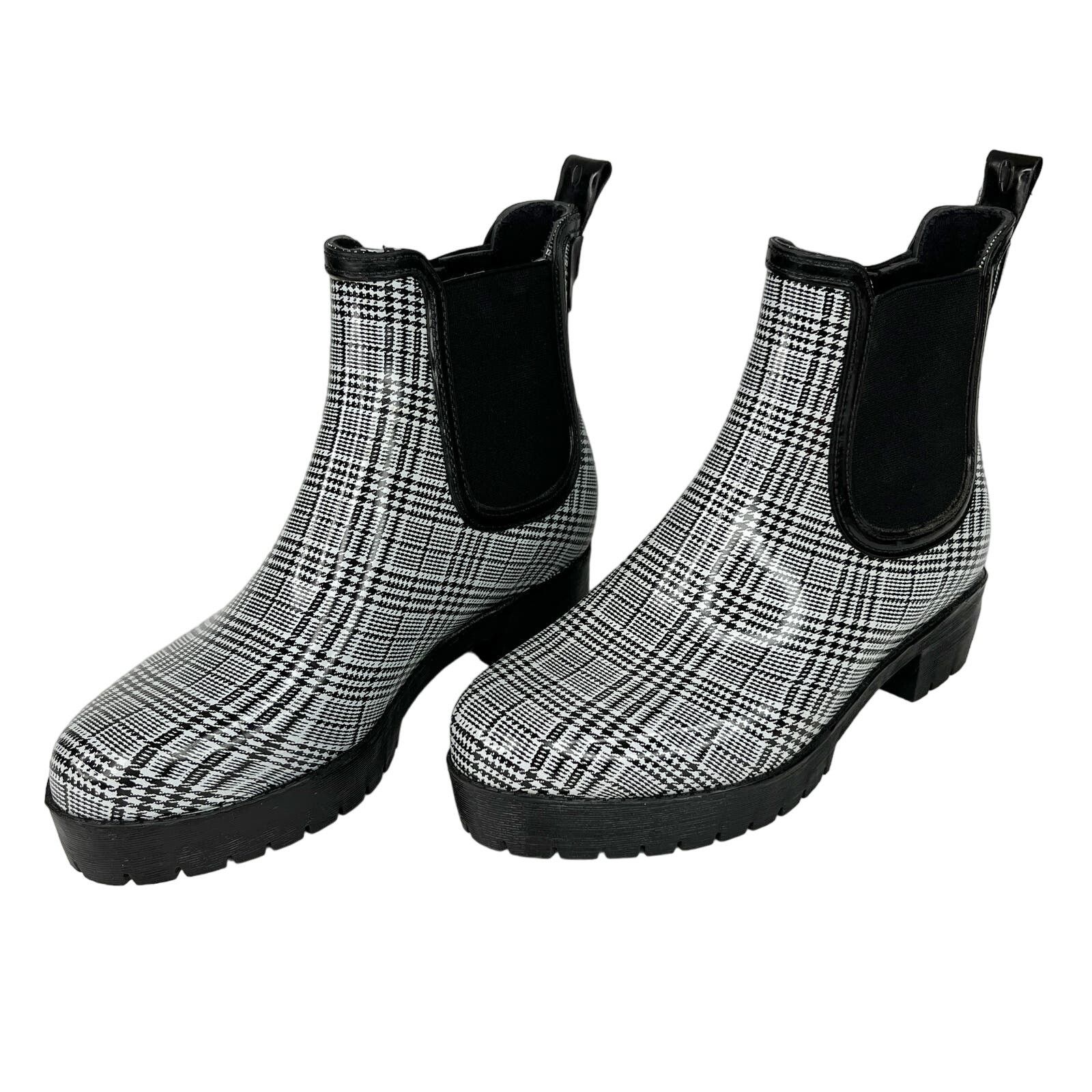Jeffrey Campbell Jeffrey Campbell Cloudy Chelsea Plaid Rain Boots EU 38 US 7 Size US 7 / IT 37 - 2 Thumbnail