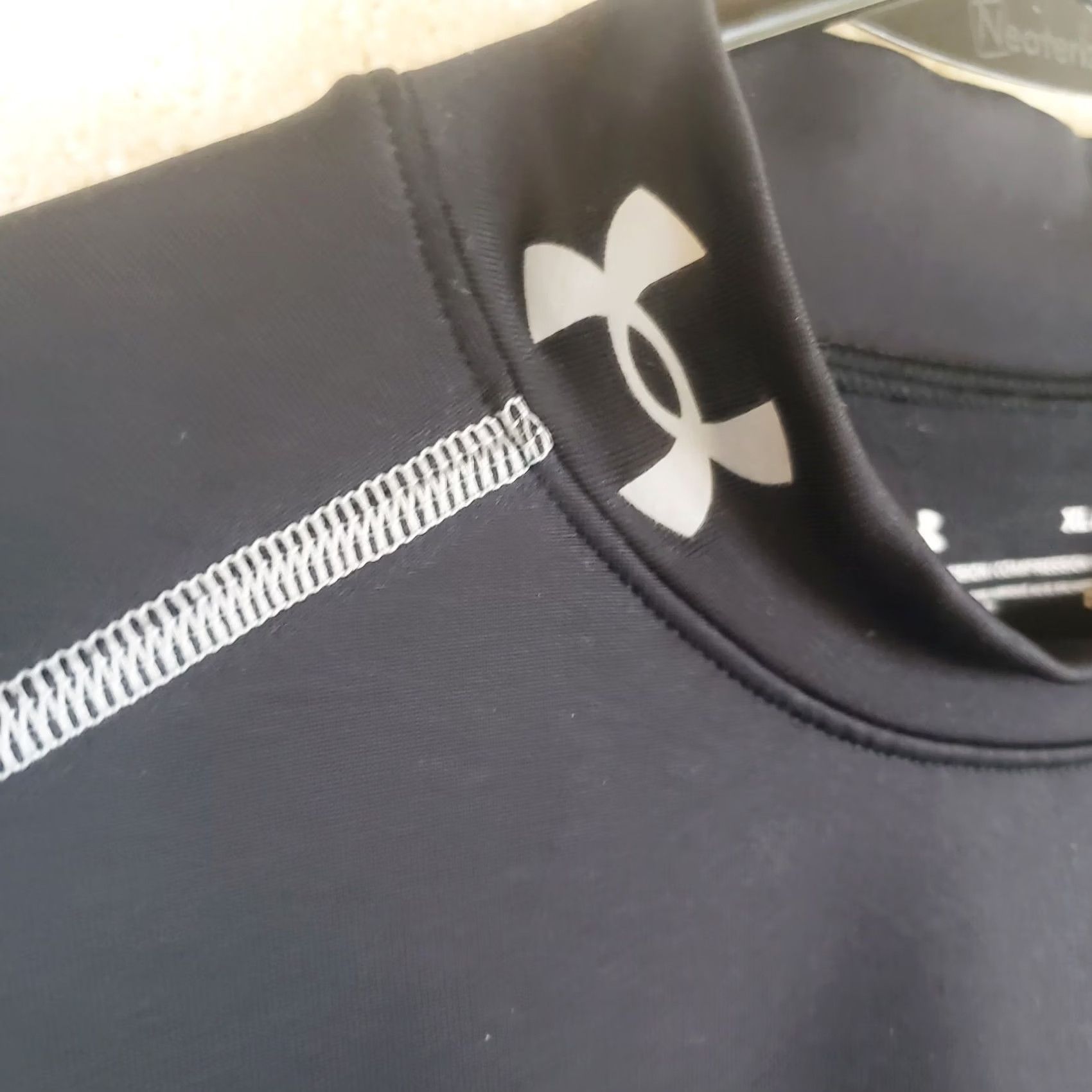 Under Armour Under Armour Men Activewear Shirt XL Black Compression ColdGear Logo Long Sleeve Size US XL / EU 56 / 4 - 6 Thumbnail