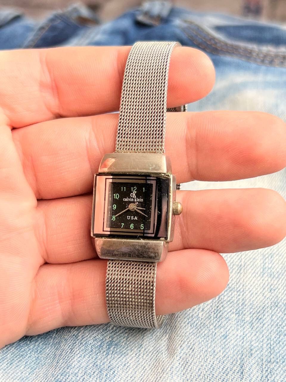 Japanese Brand × Vintage Vintage Calvin Klein USA 90s Full Steel futuristic Watch Size ONE SIZE - 3 Thumbnail