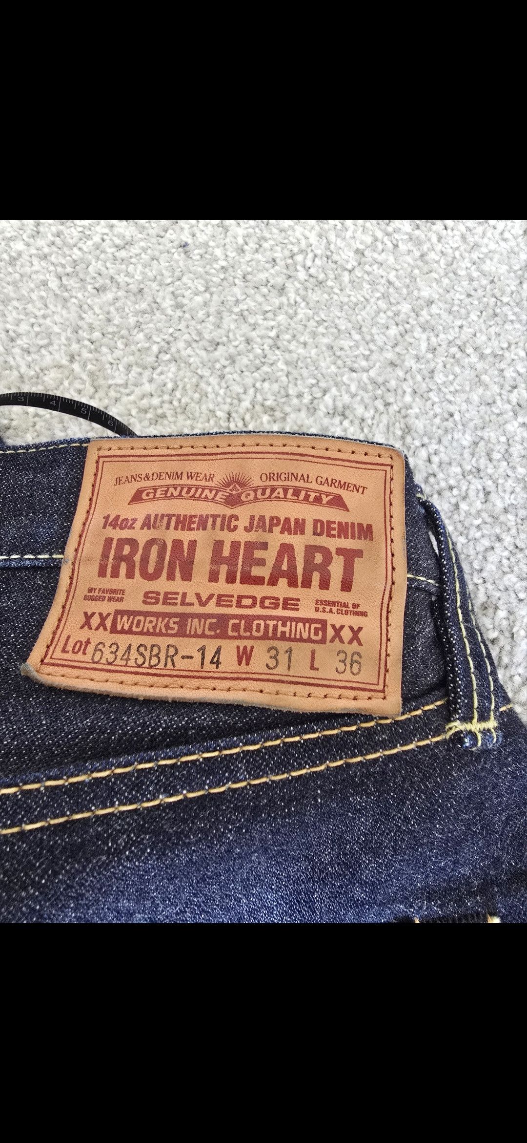 Iron Heart Iron Heart 634 SBR-14 Used Condition Size US 32 / EU 48 - 16 Thumbnail