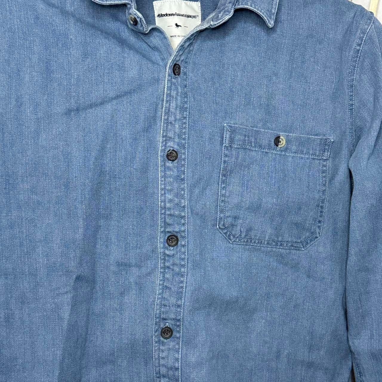 Modern Amusement Modern Amusement Cotton Denim Shirt Size US M / EU 48-50 / 2 - 2 Thumbnail