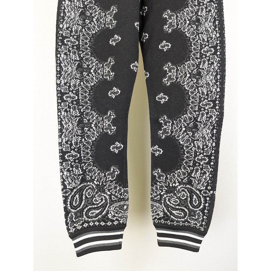 Amiri o1rshd1 Q:2 / Bandana B-Ball Sweatpants & Joggers Black/Grey Size US 32 / EU 48 - 4 Thumbnail