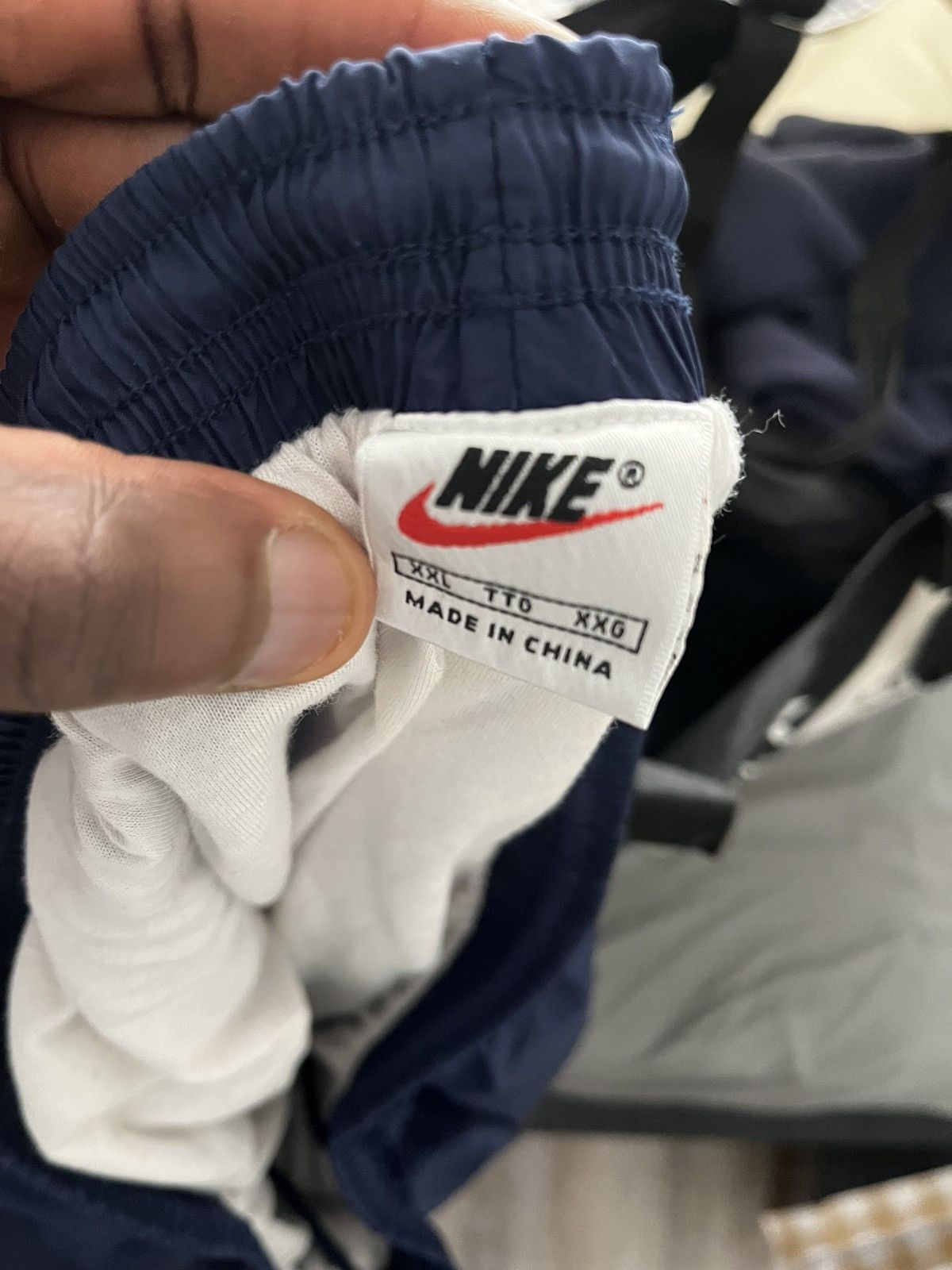 Designer × Nike × Vintage Navy Nike Trackpants Size US 36 / EU 52 - 6 Thumbnail
