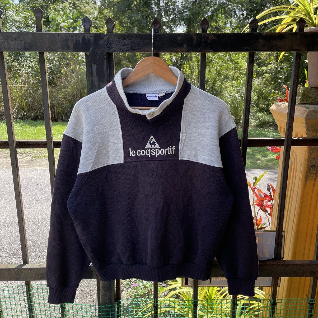 Le Coq Sportif × Vintage 🔥Vintage Le Coq Sportif Embroidered Spellout Sweatshirts Size US M / EU 48-50 / 2 - 1 Thumbnail