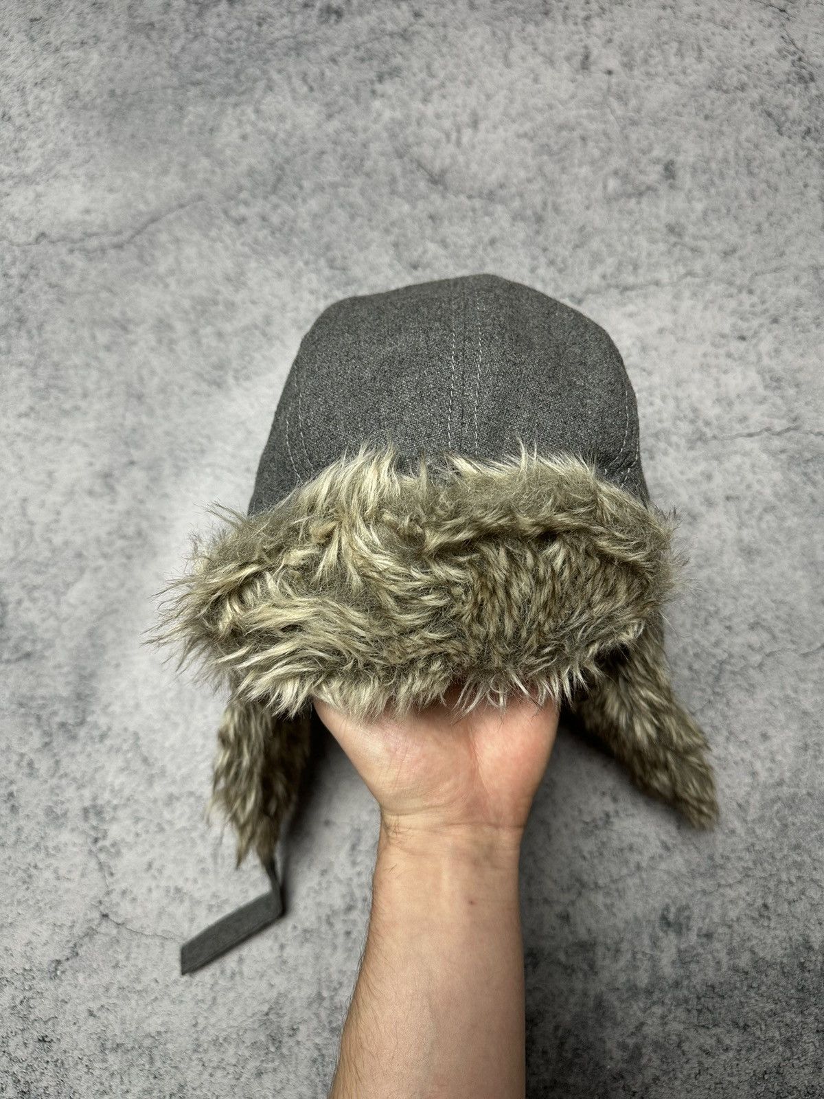 Ben Sherman Ben Sherman Y2K Fuzzy Ushanka Beanie Hat Mohair Faux Fur Size ONE SIZE - 8 Thumbnail