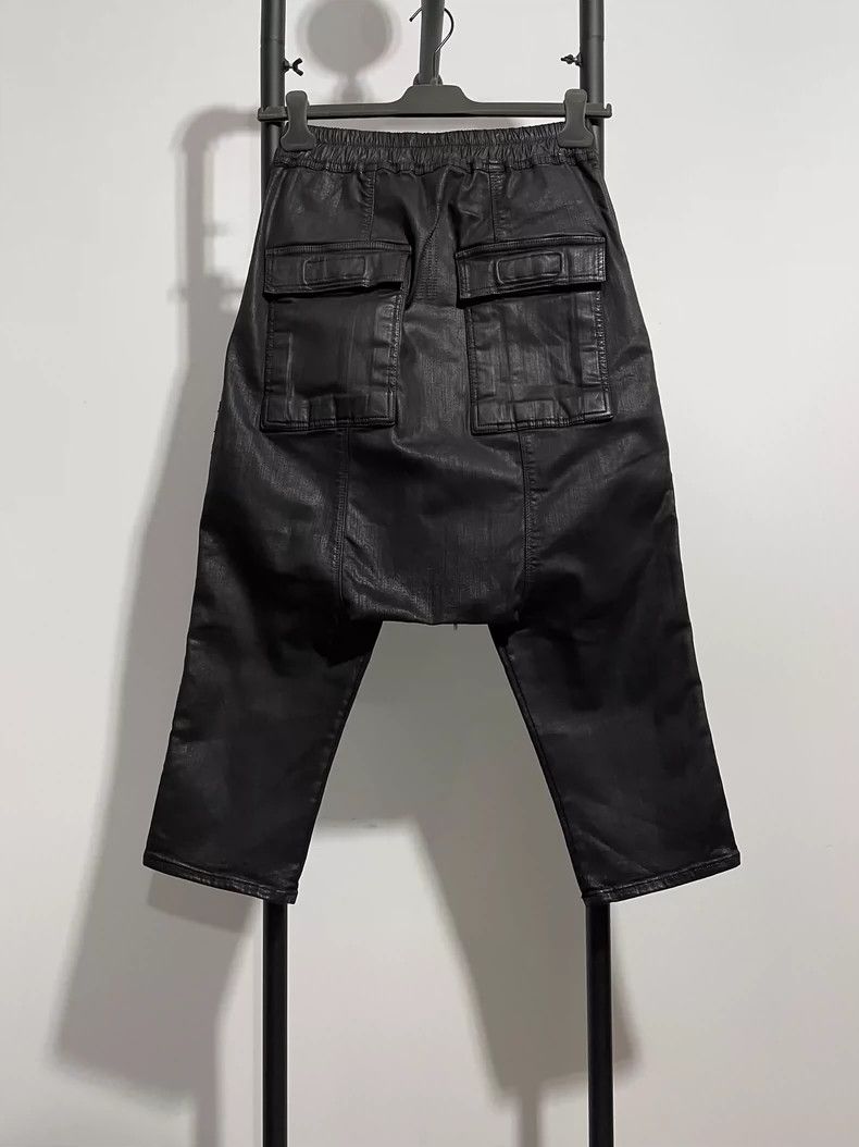 Rick Owens rick owens size xs Waxed cropped pants 2502-Nextarrow Size US 28 / EU 44 - 2 Thumbnail