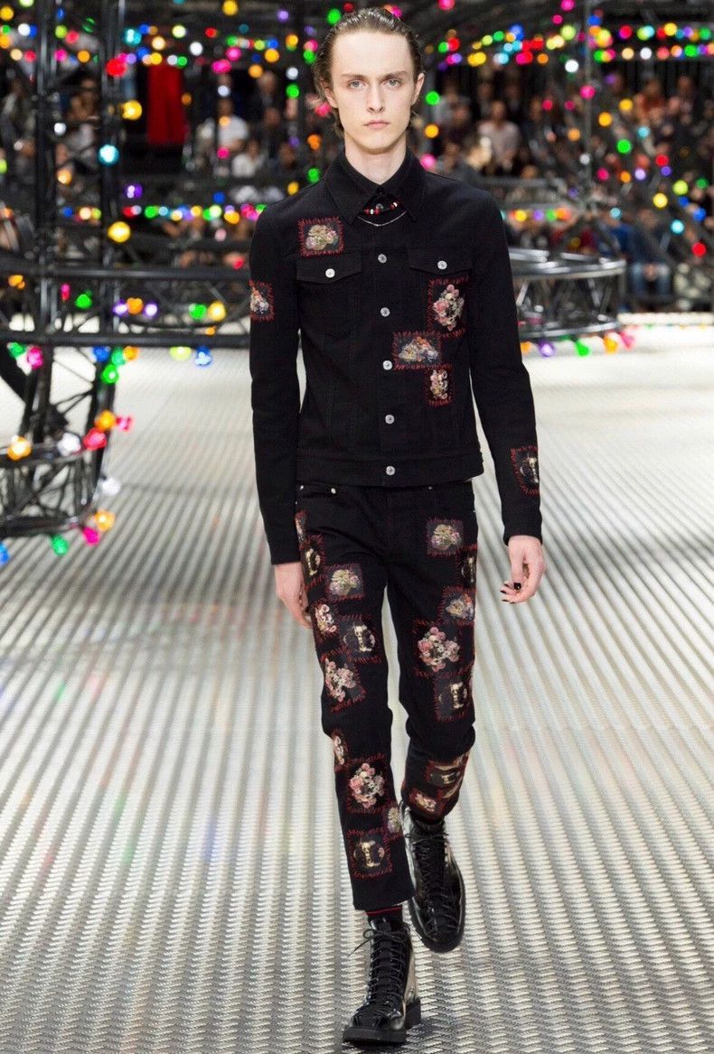 Dior Dior Floral Skull Denim Jacket-2505 Size US L / EU 52-54 / 3 - 6 Thumbnail
