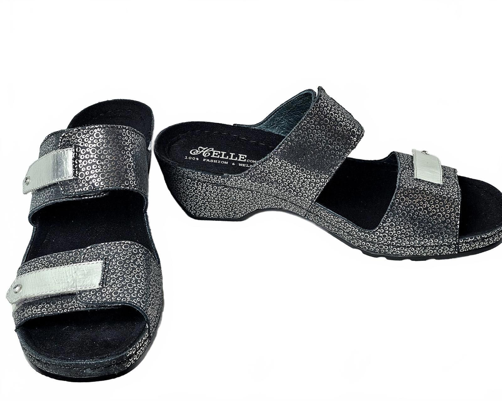Other Helle Comfort Women's Abril Black Wedges Size 40/9-9.5 Size US 9.5 / IT 39.5 - 5 Thumbnail