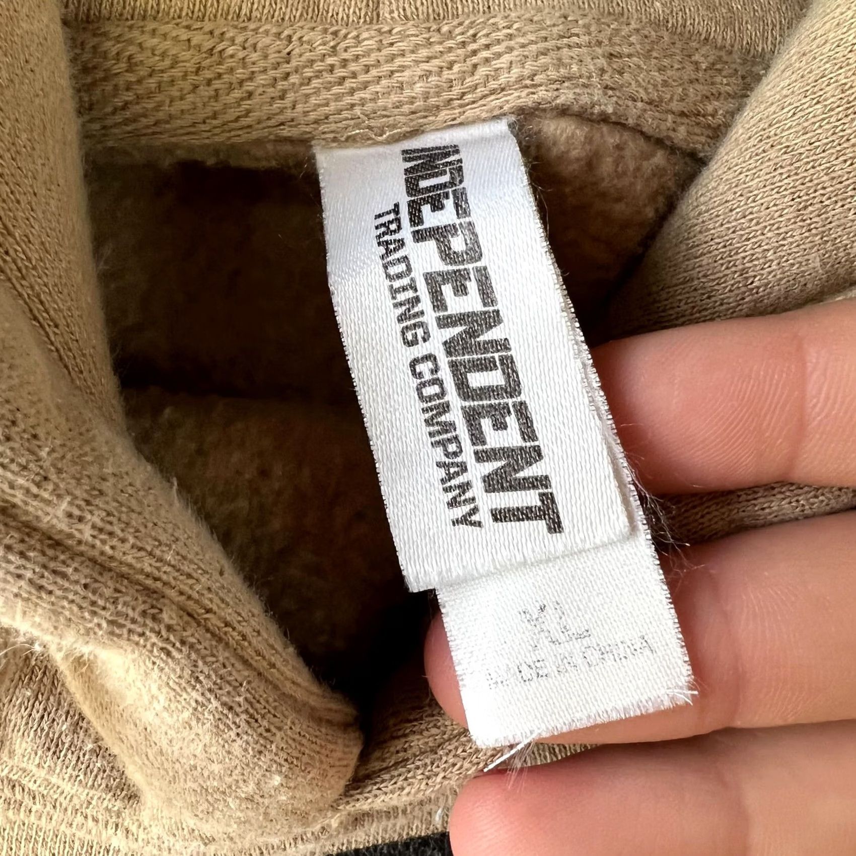 Vintage Yeezus Hoodie Mens Large Tan Kanye West Bear Graphic Pullover Sweatshirt Hip Hop Pullover Hooded Pockets Drawstring Front Graphic Size US M / EU 48-50 / 2 - 3 Thumbnail