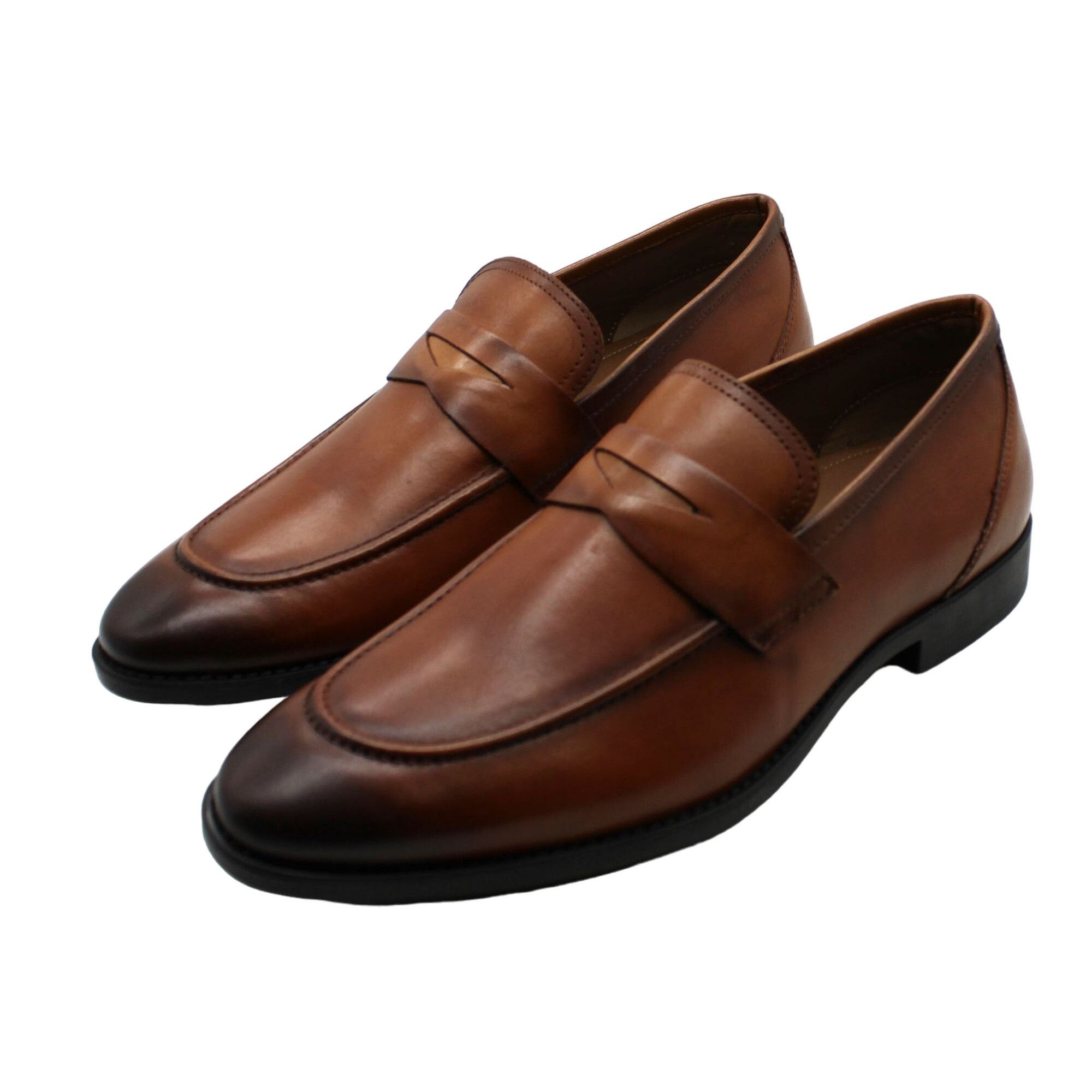 Other Thomas & Vine Men's Bishop Apron Toe Penny Loafers Size US 9.5 / EU 42-43 - 3 Thumbnail