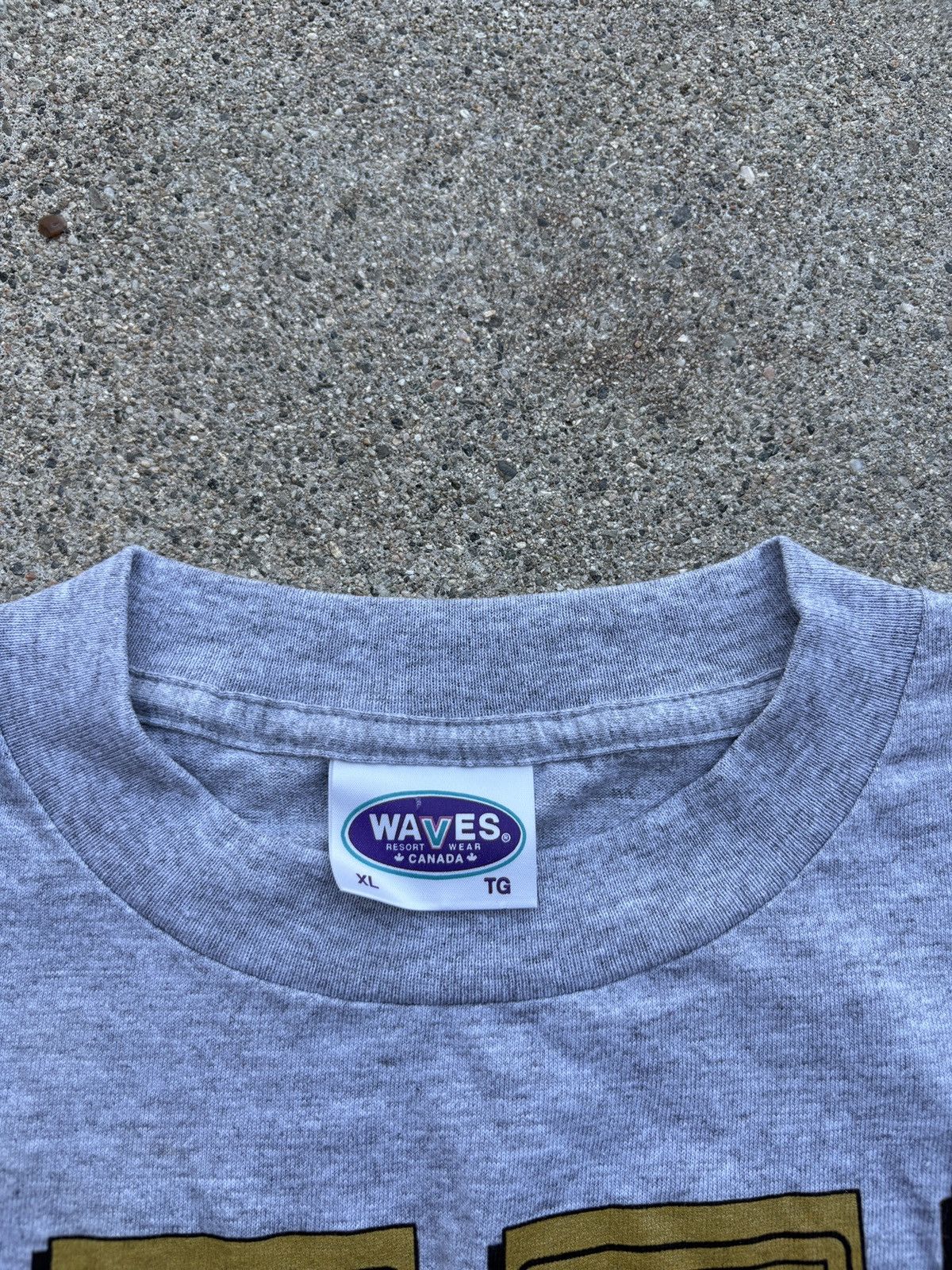 NFL Vintage 1995 Waves CFL “Canadian Tour” Grey T-Shirt Size XL Size US XL / EU 56 / 4 - 3 Thumbnail
