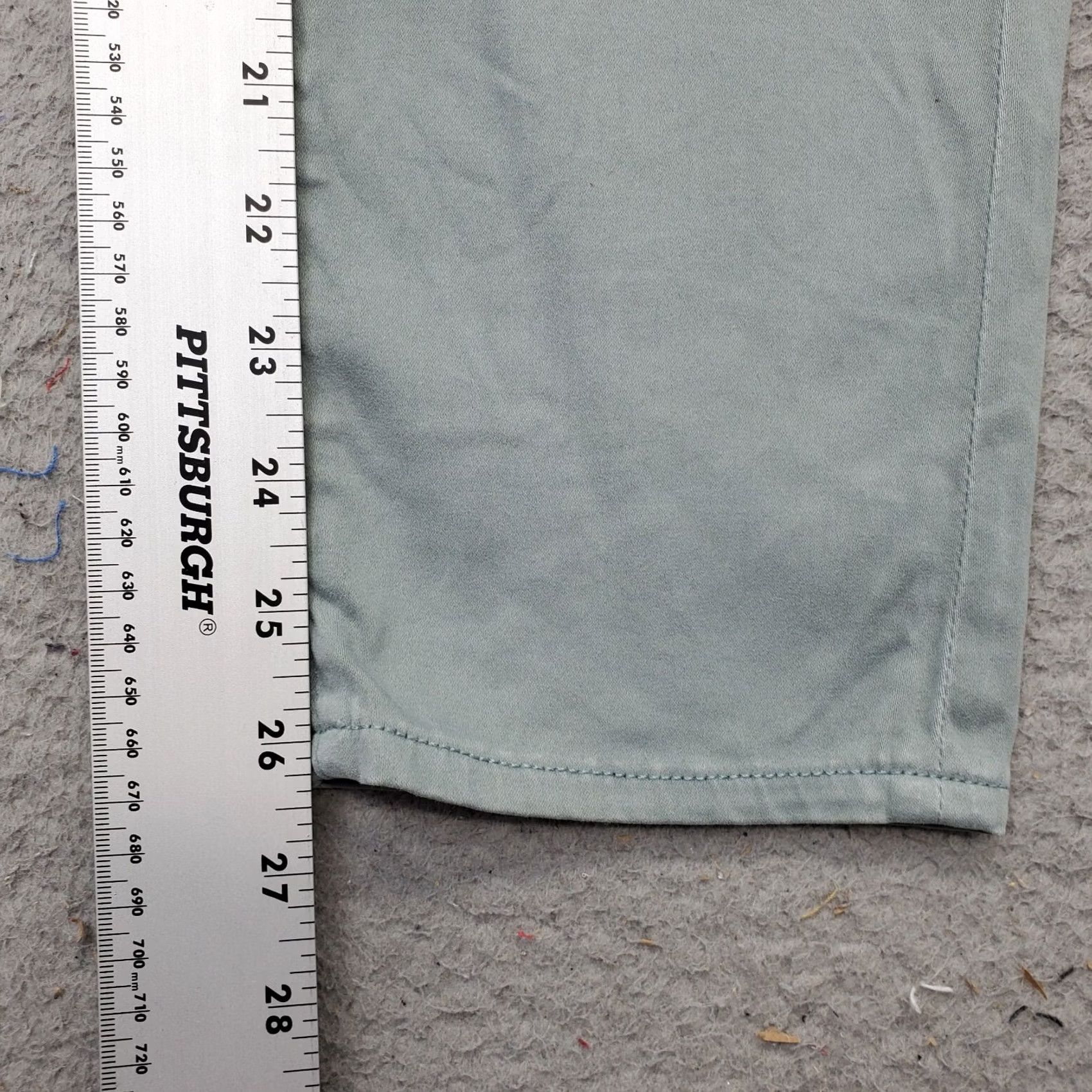 Vintage AG Adriano Goldschmied Pants Women 29 Green Slim Straight 5-Pockets Design Shirt Size 29" - 4 Thumbnail