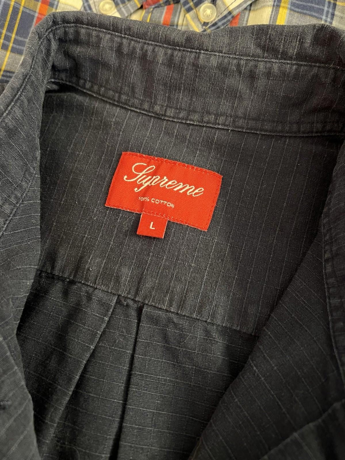 Supreme Pre-Owned SUPREME COTTON SHIRT NAVY LARGE Size US L / EU 52-54 / 3 - 8 Thumbnail