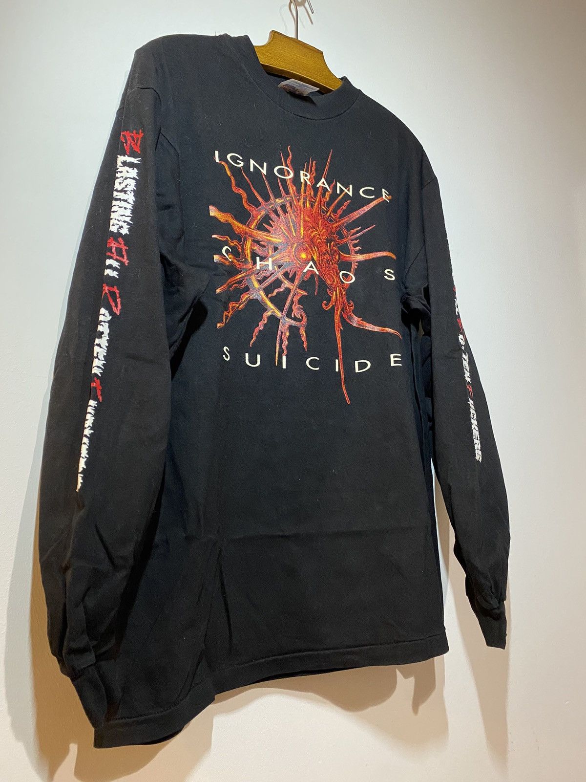 Band Tees × Vintage Vintage B.A.R.F Blast All Rotten F• 90s Longsleeve shirt Size US XL / EU 56 / 4 - 5 Thumbnail