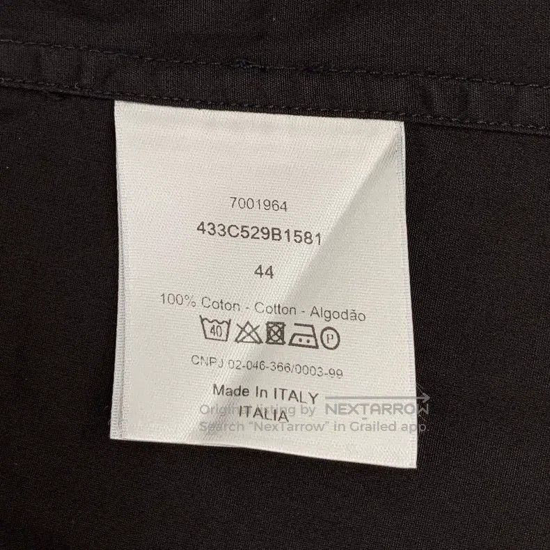 Dior Dior Black bee embroidered cotton lapel long-sleeved shirt Size US S / EU 44-46 / 1 - 8 Thumbnail