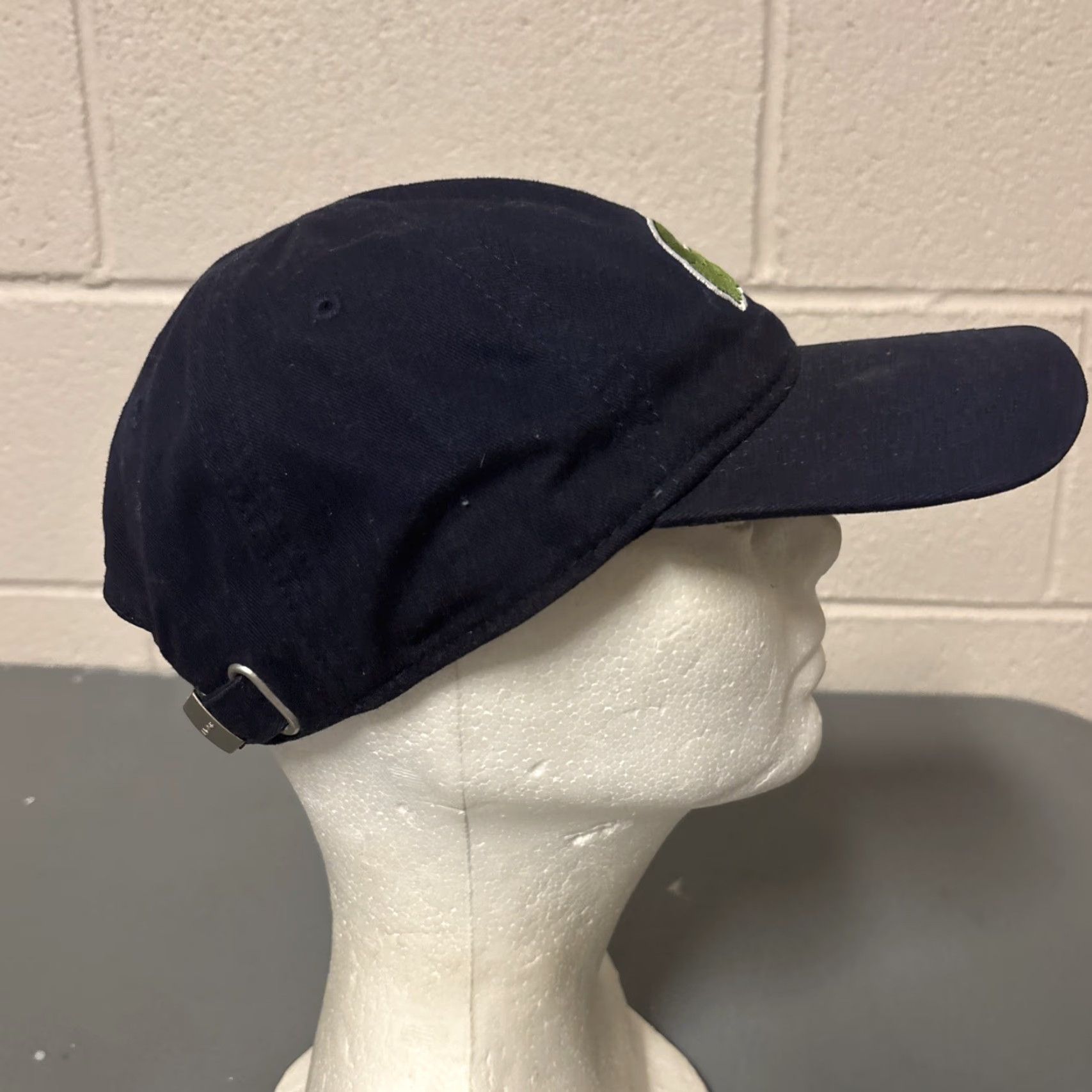 Lacoste Lacoste Hat Unisex Blue Adjustable Cotton Strapback Cap Large Croc Logo Preppy Hat Mens One Size Sideways Size ONE SIZE - 4 Thumbnail