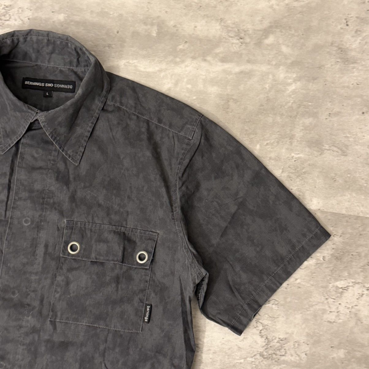 BERNINGS SHO BERNINGS SHO Hidden Snap Button Shirt Size US L / EU 52-54 / 3 - 2 Thumbnail