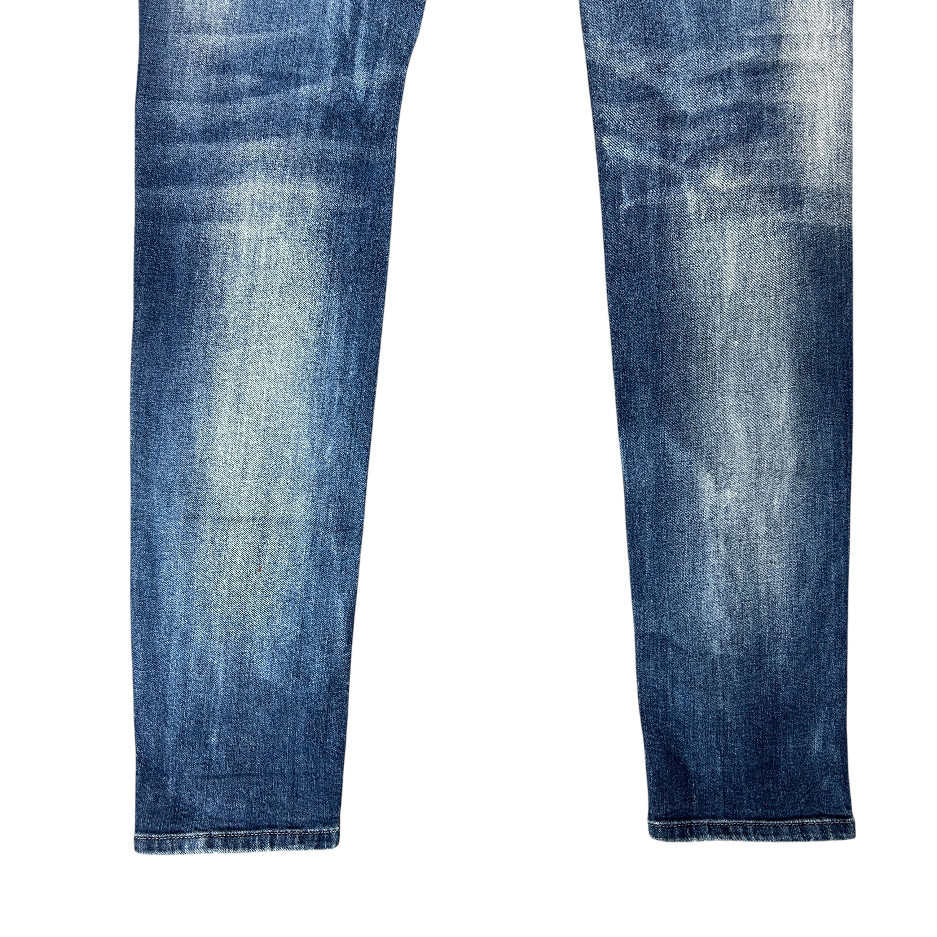 Diesel Diesel Sleenker Slim Skinny Blue Denim Jeans Washed W32L32 Size US 32 / EU 48 - 6 Thumbnail