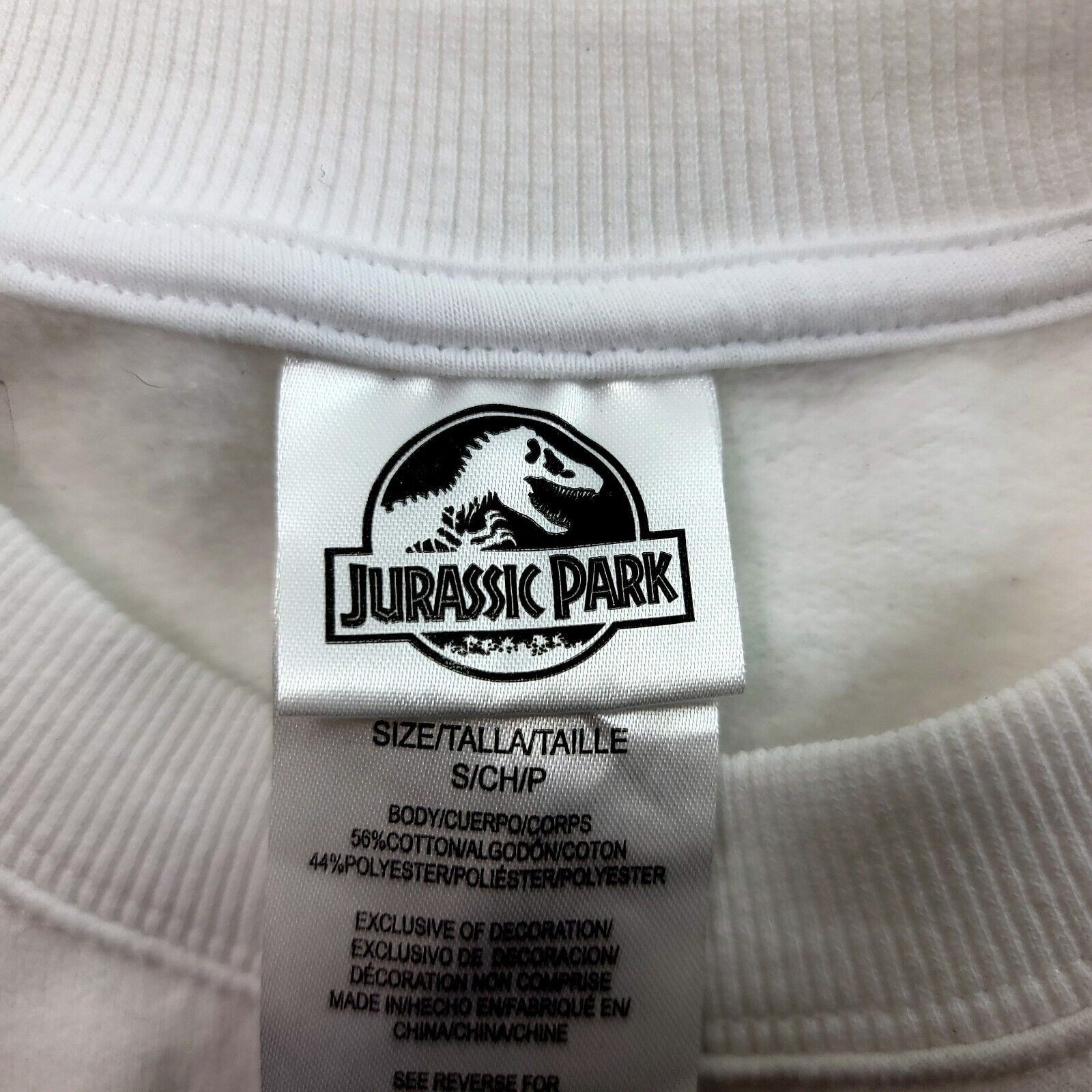 Vintage Jurassic Park White Japanese Sweater Small Crew Neck Long Sl Size US S / EU 44-46 / 1 - 5 Thumbnail