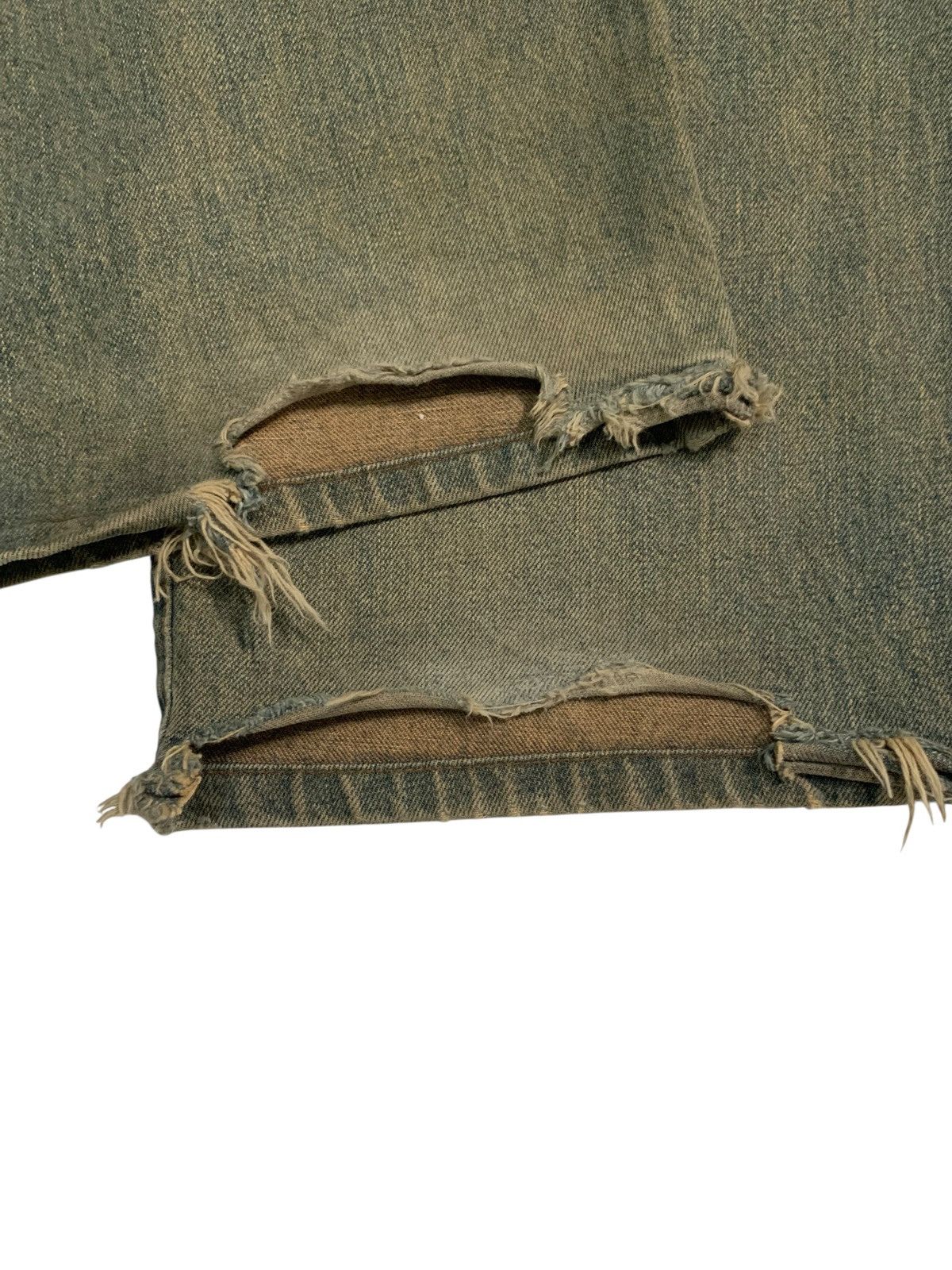 Kapital VINTAGE WRANGLER SELVEDGE BAGGY RUSTY DISTRESSED DENIM Size US 30 / EU 46 - 21 Thumbnail
