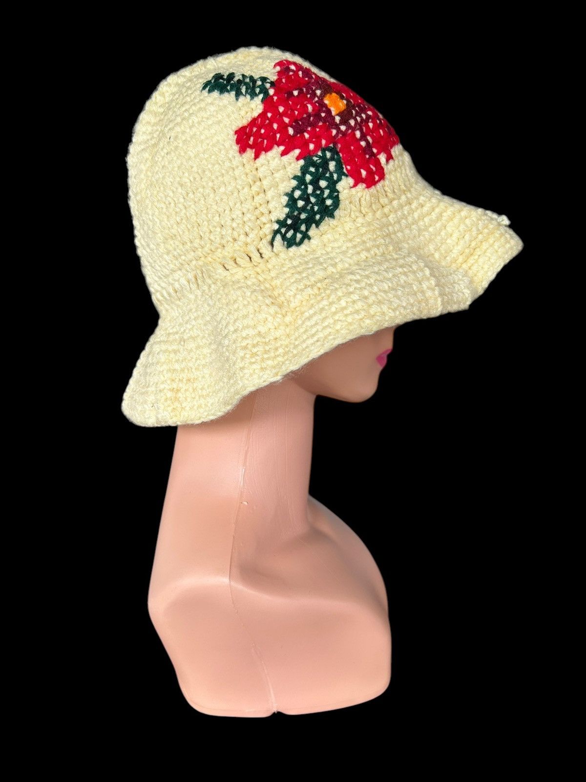 Japanese Brand × Kapital × Vintage Crochet Knitted Handmade Bucket Hats Size ONE SIZE - 2 Thumbnail