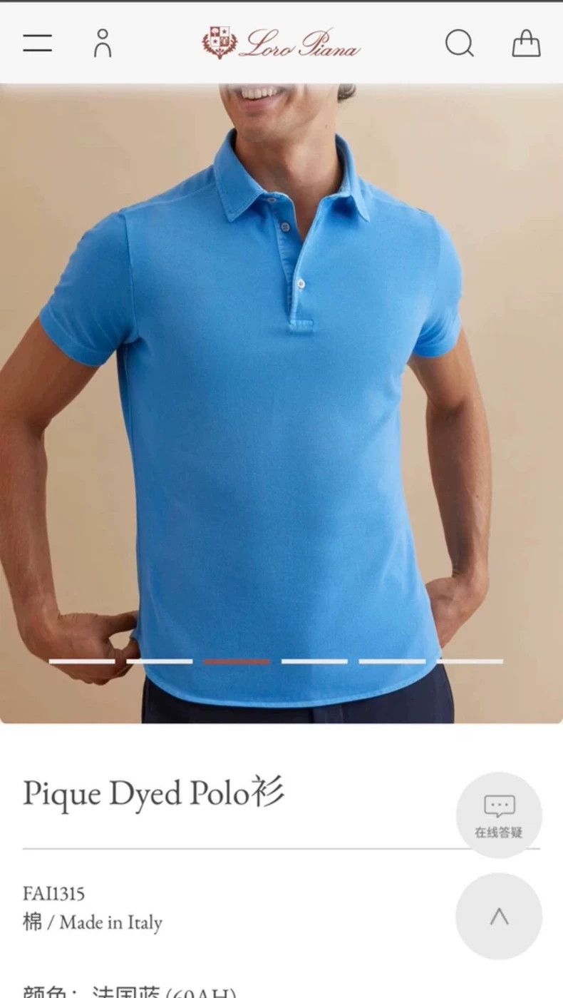 Loro Piana LORO PIANA Short sleeve T-shirt classic Size US XL / EU 56 / 4 - 8 Thumbnail