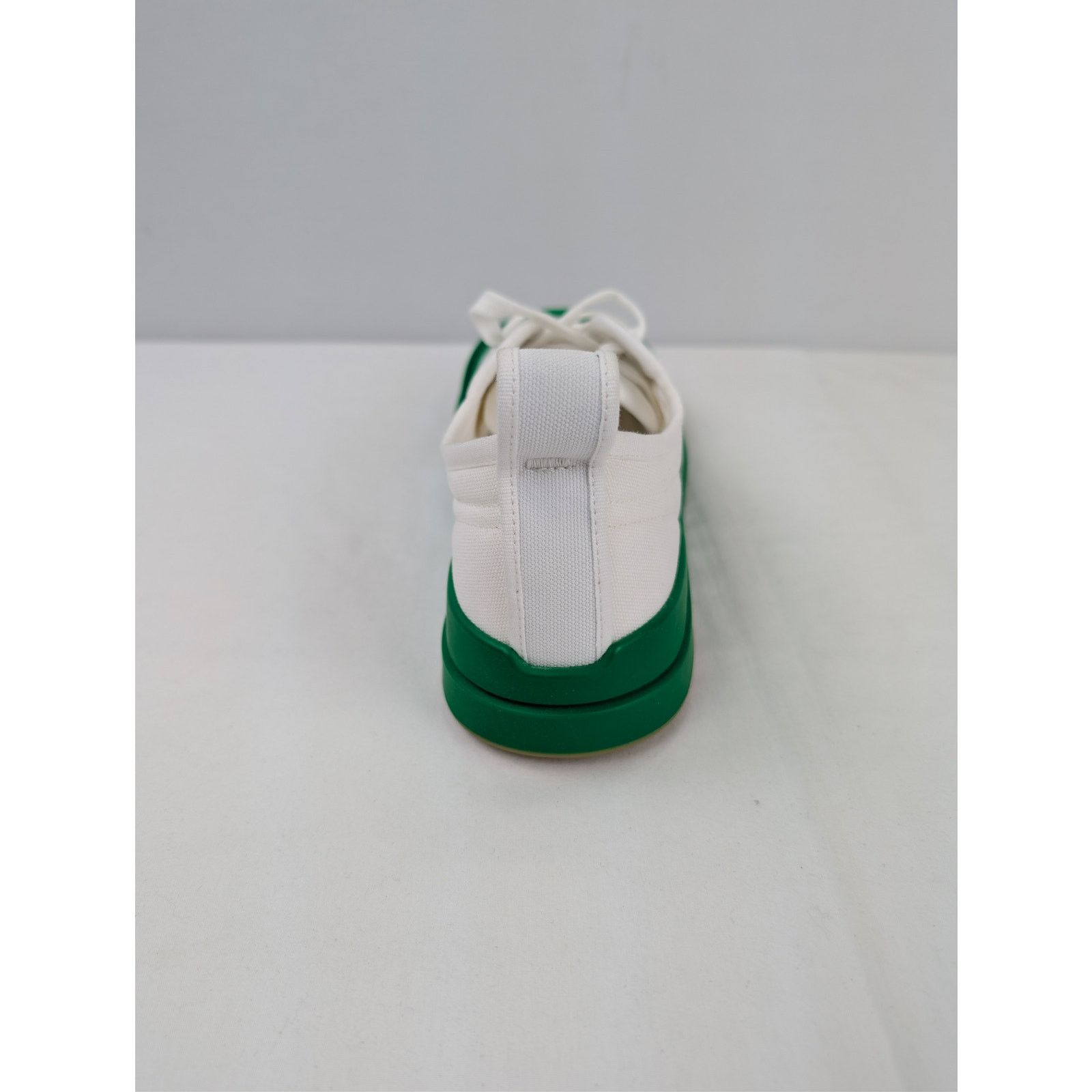 Bottega Veneta o1rshd1 Canvas Vulcan Low top Sneaker Optic White/Parakeet Size US 8 / EU 41 - 14 Thumbnail