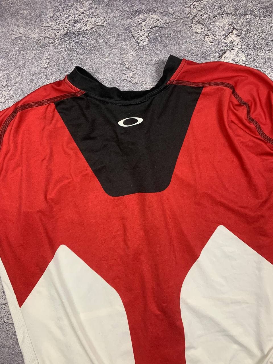 Oakley Oakley Men's Cycling Jersey Bike Shirt Red Black White Size US L / EU 52-54 / 3 - 13 Thumbnail