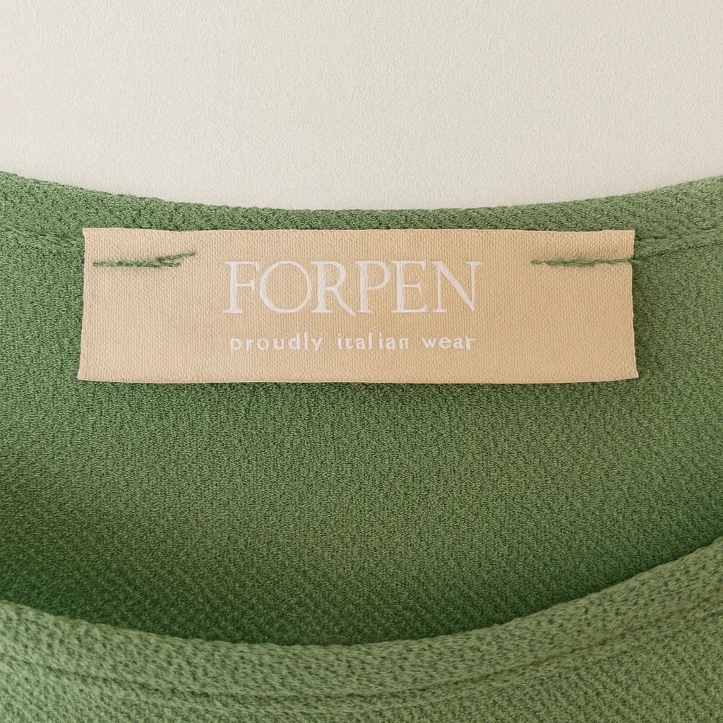 Other FORPEN Green Ruffle Hem Tank Top | Size S | Made in Italy | Size S / US 4 / IT 40 - 4 Thumbnail