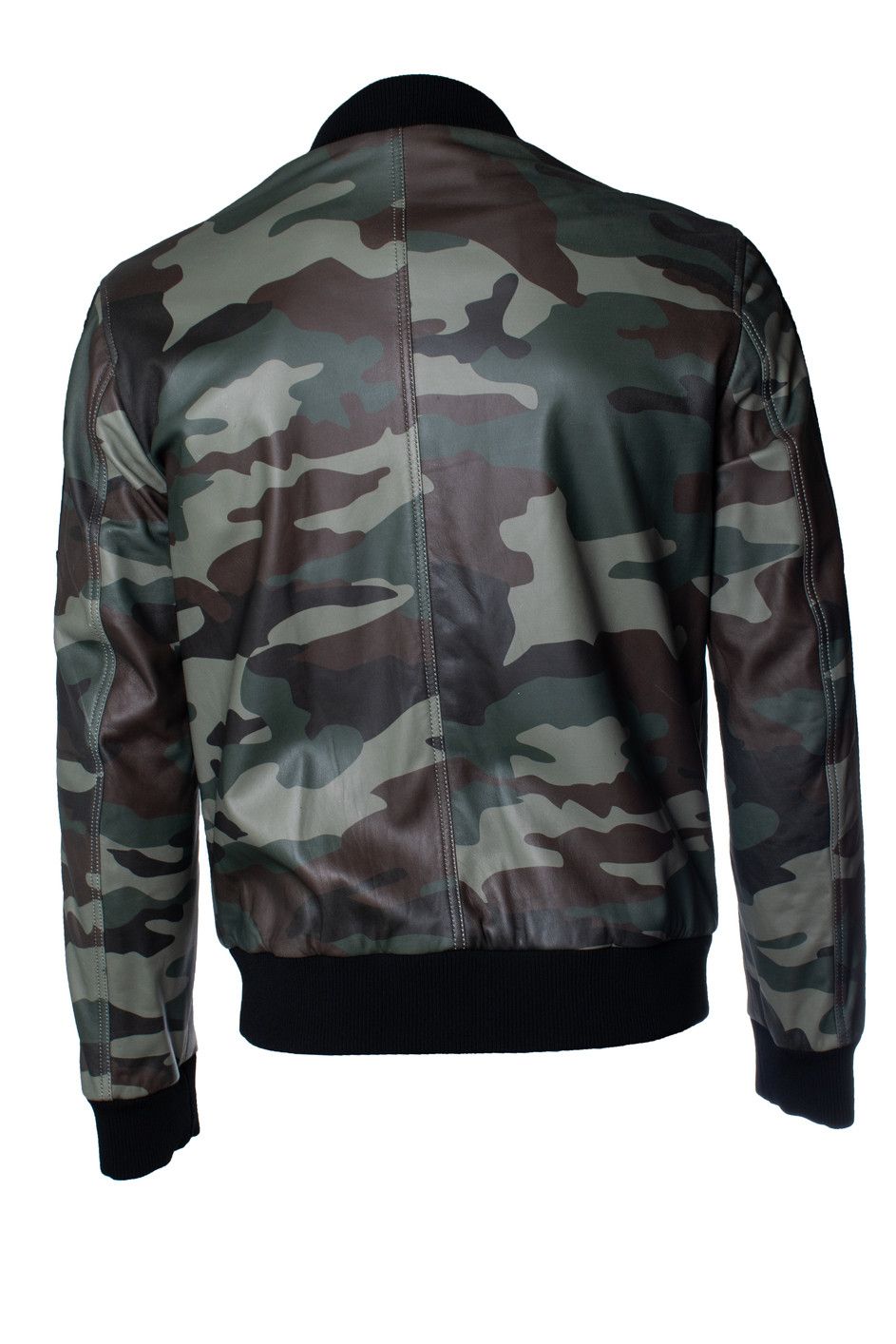 Philipp Plein Philipp Plein, camo leather bomber jacket Size US L / EU 52-54 / 3 - 4 Thumbnail